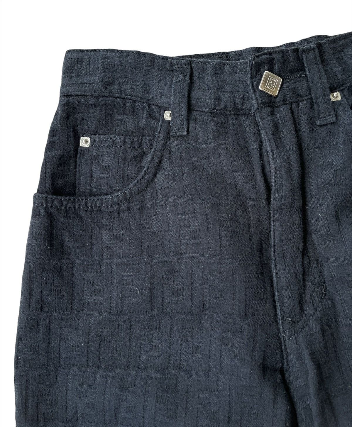 Fendi Vintage Fendi Zucca monogram pants Size 26" / US 2 / IT 38 - 3 Thumbnail