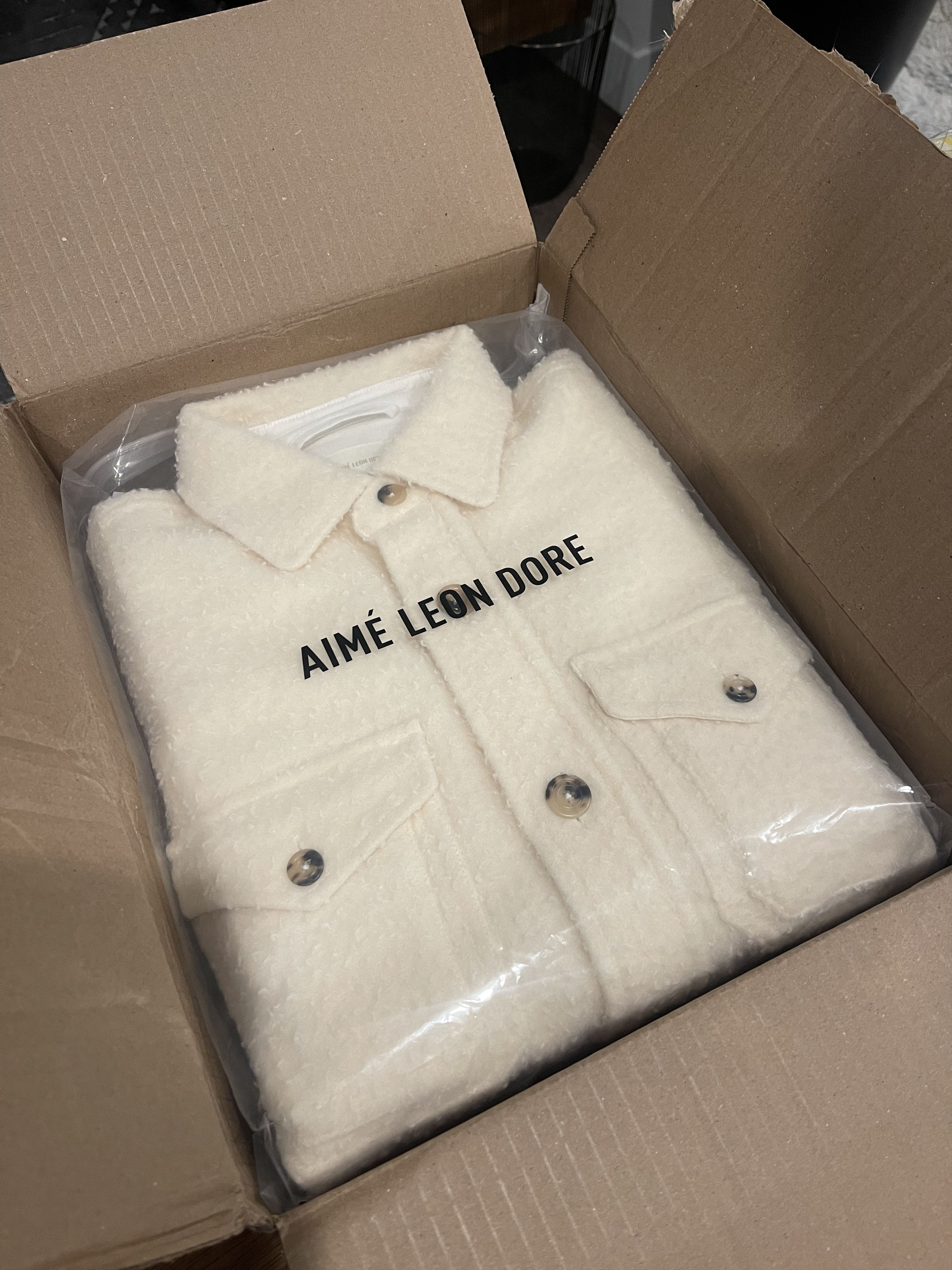 Aime Leon Dore Aimé Leon Dore Casentino Overshirt Wool Cream ALD Size US S / EU 44-46 / 1 - 2 Thumbnail