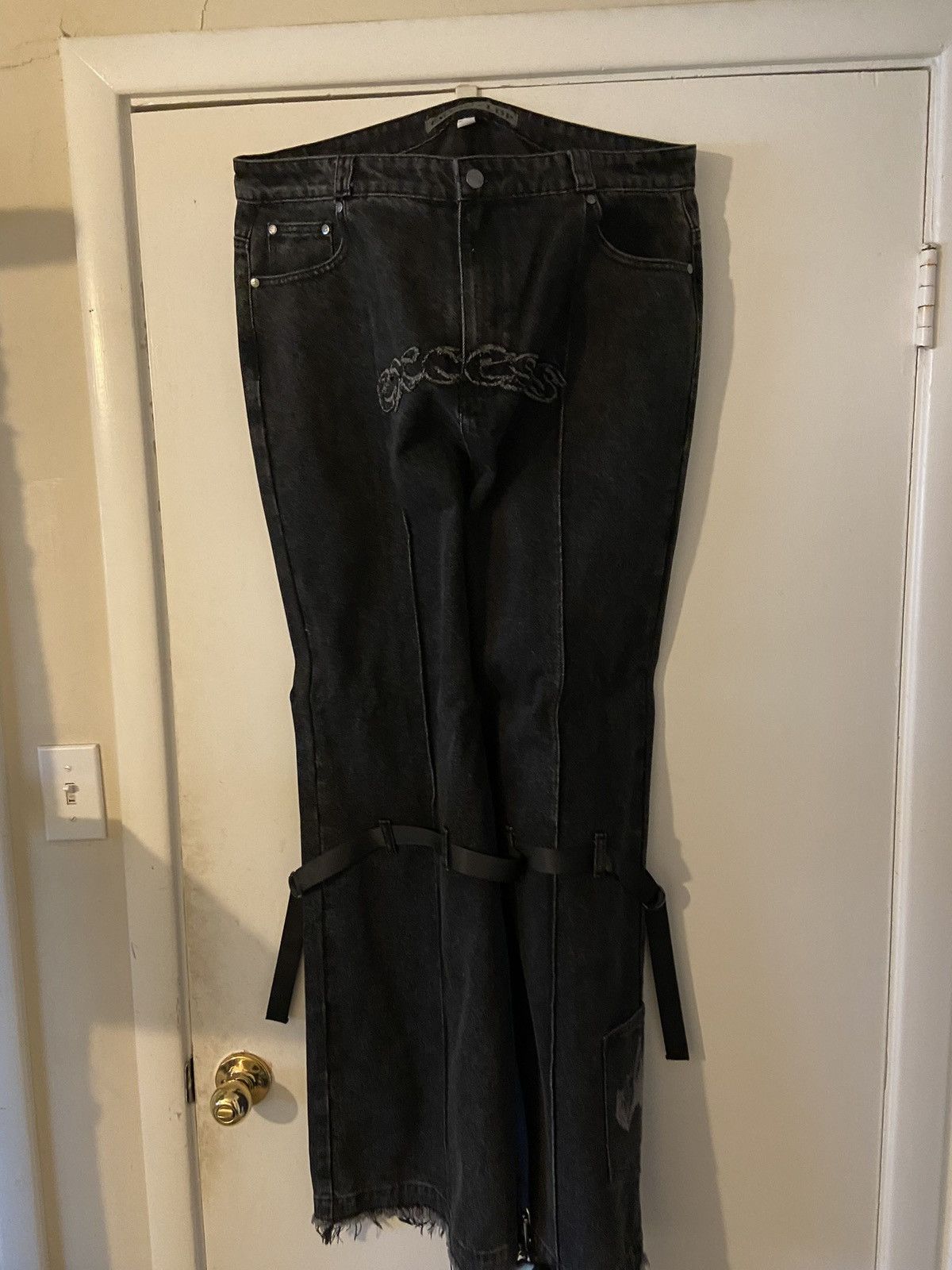 image of Ldp X Excess Noir Denim in Black, Men's (Size 38)