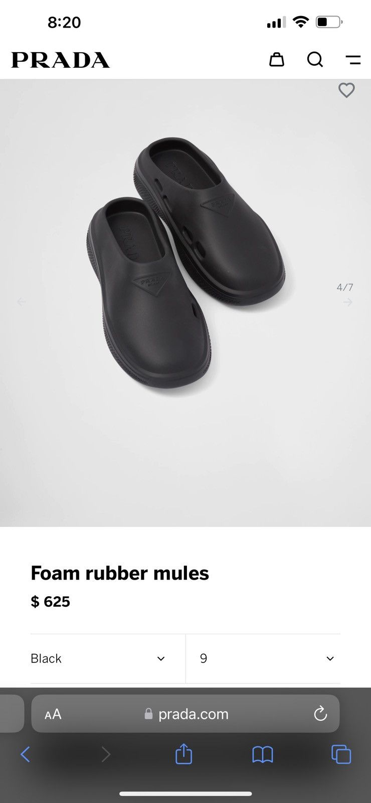 Prada BNIB - Prada Foam Rubber Mules Size US 9 / EU 42 - 7 Thumbnail