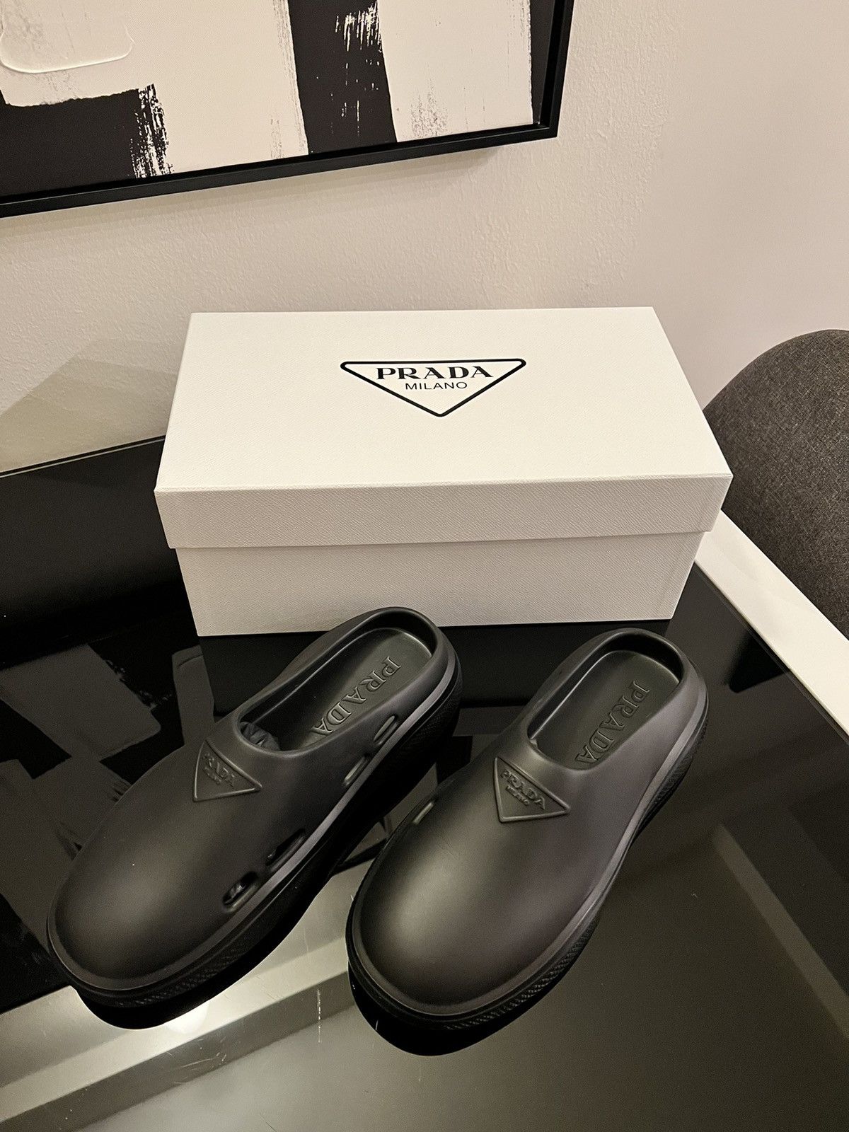Prada BNIB - Prada Foam Rubber Mules Size US 9 / EU 42 - 1 Thumbnail