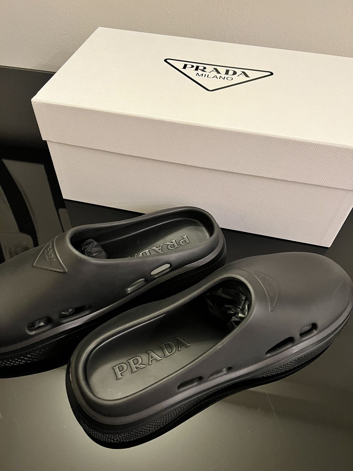 Prada BNIB - Prada Foam Rubber Mules Size US 9 / EU 42 - 3 Thumbnail