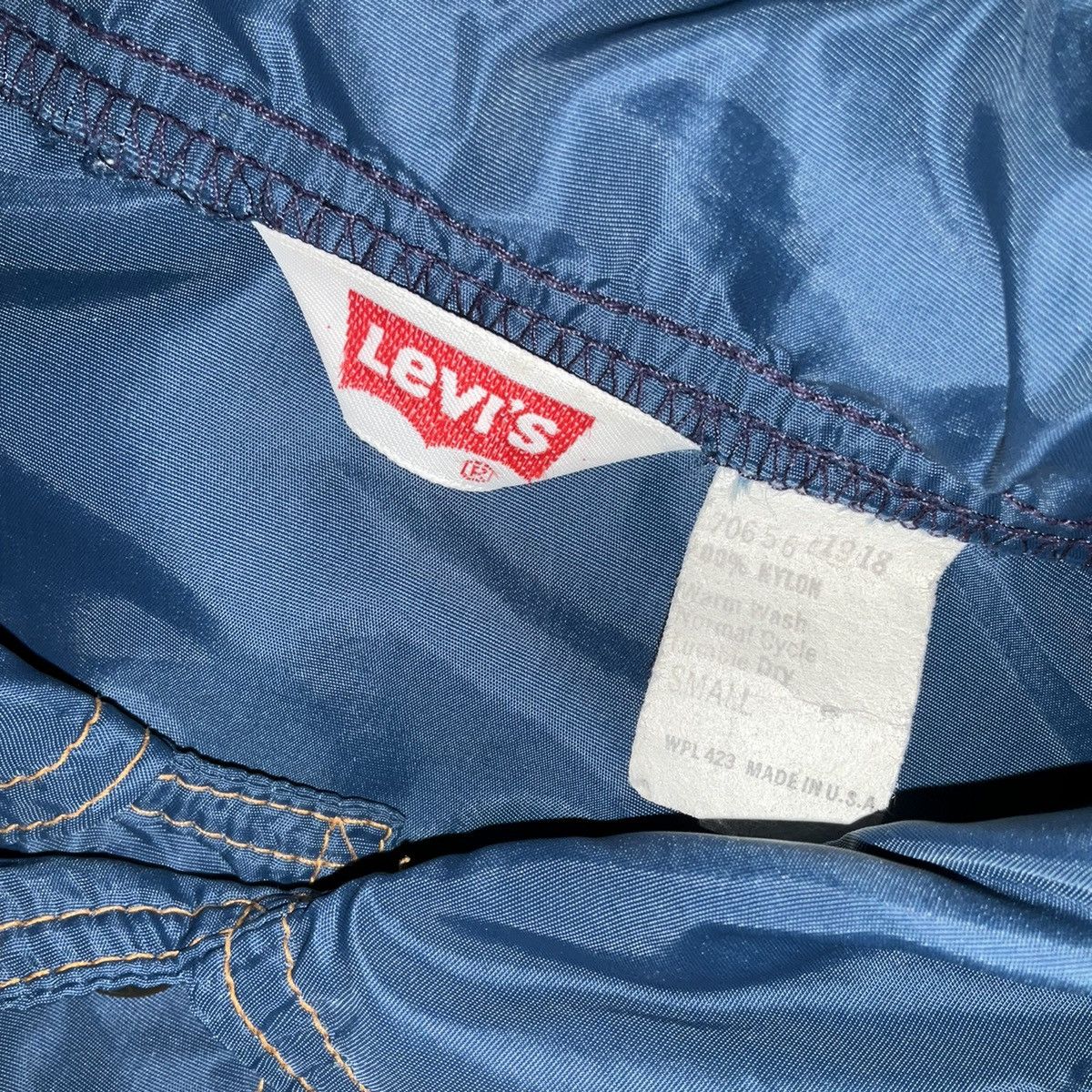 Levi's × Made In Usa Levi's Orange Tab 100% Nylon Trucker