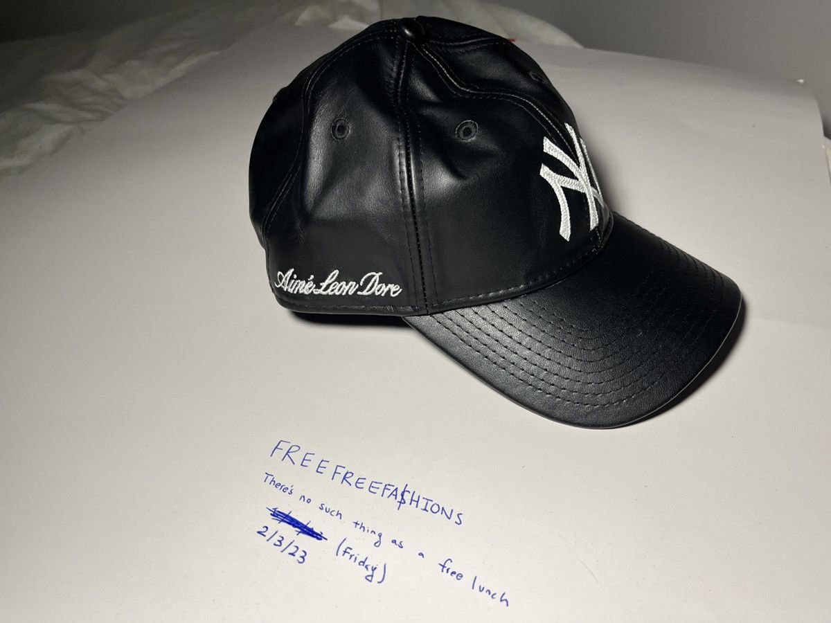 Aime Leon Dore New Era Yankees Leather Ballpark Hat Black - FW22 - US