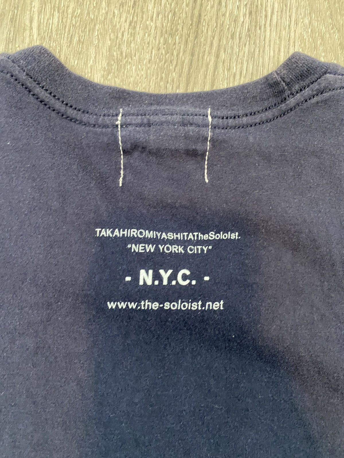 Takahiromiyashita The Soloist. TAKAHIRO MIYASHITA NEW YORK CITY NAVY BLUE TEE SHIRT Size US M / EU 48-50 / 2 - 3 Thumbnail
