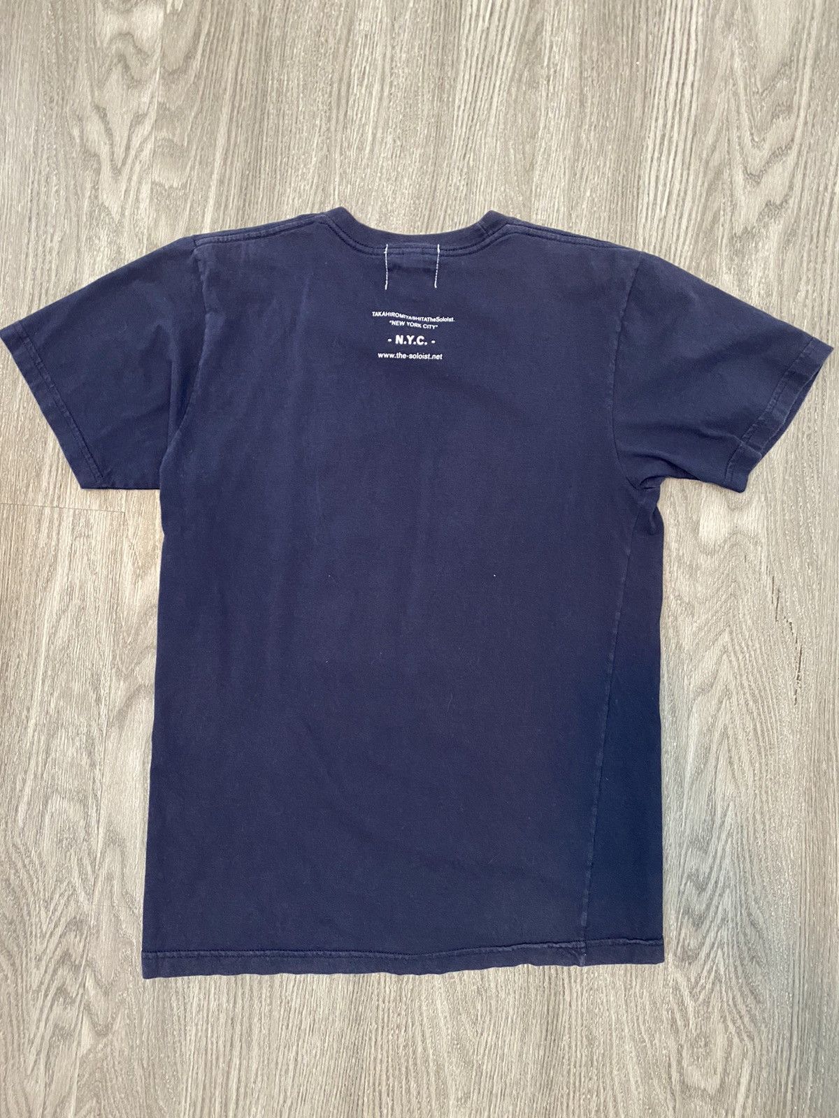 Takahiromiyashita The Soloist. TAKAHIRO MIYASHITA NEW YORK CITY NAVY BLUE TEE SHIRT Size US M / EU 48-50 / 2 - 2 Thumbnail