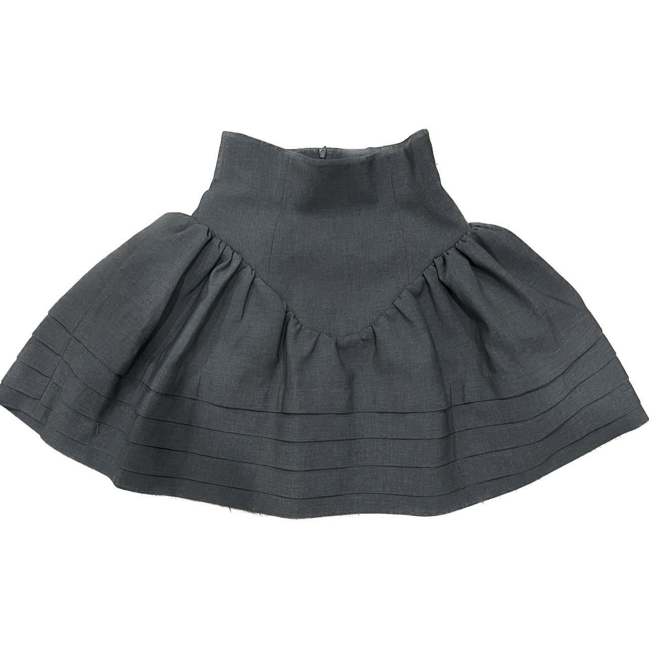 ミニスカート SHUSHU TONG Women Mini Skirts FSDESK03 HEM498 WH100 WHITE Thumbs_P25---SHUSHU()TONG---