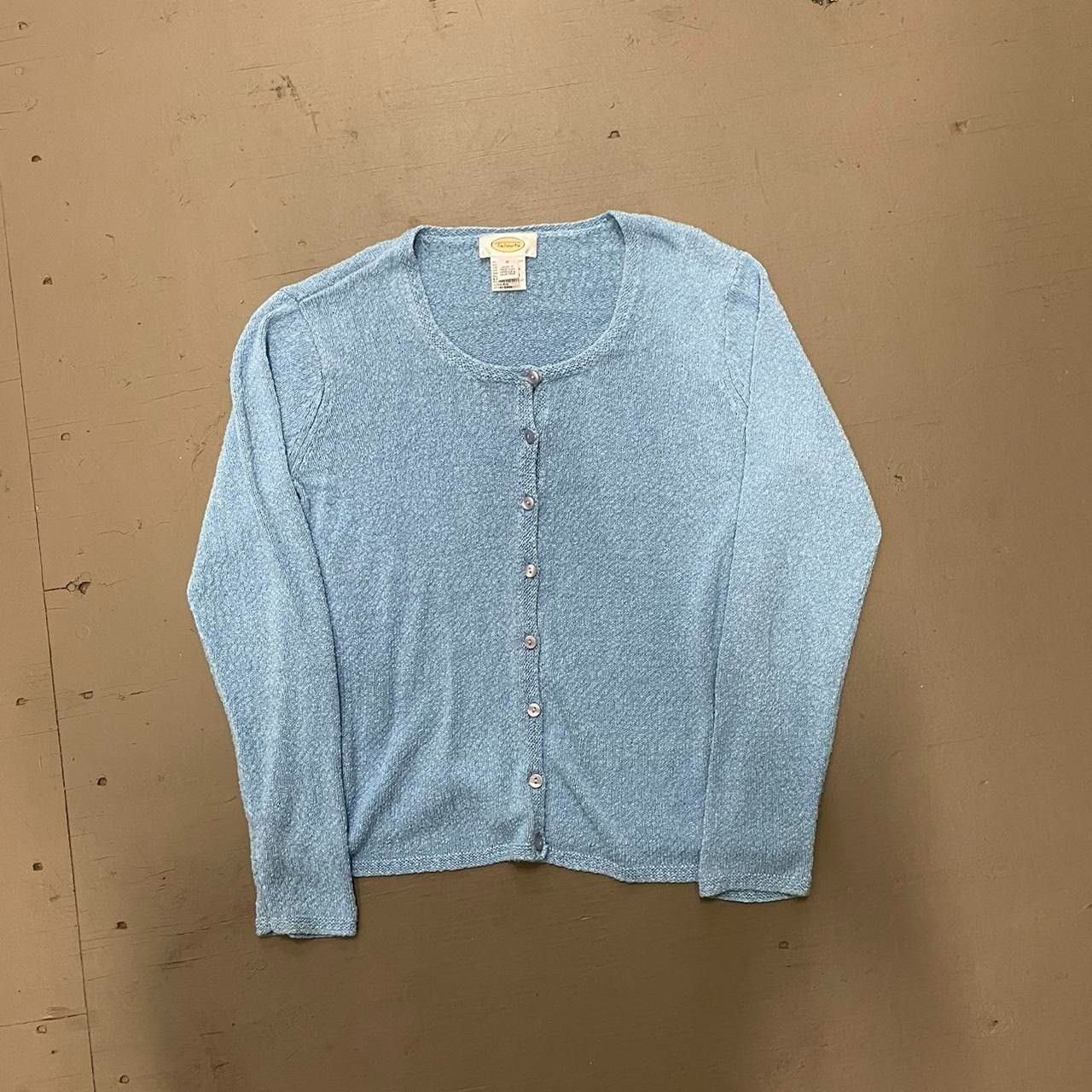 Vintage Baby Blue Cardigan M Grailed