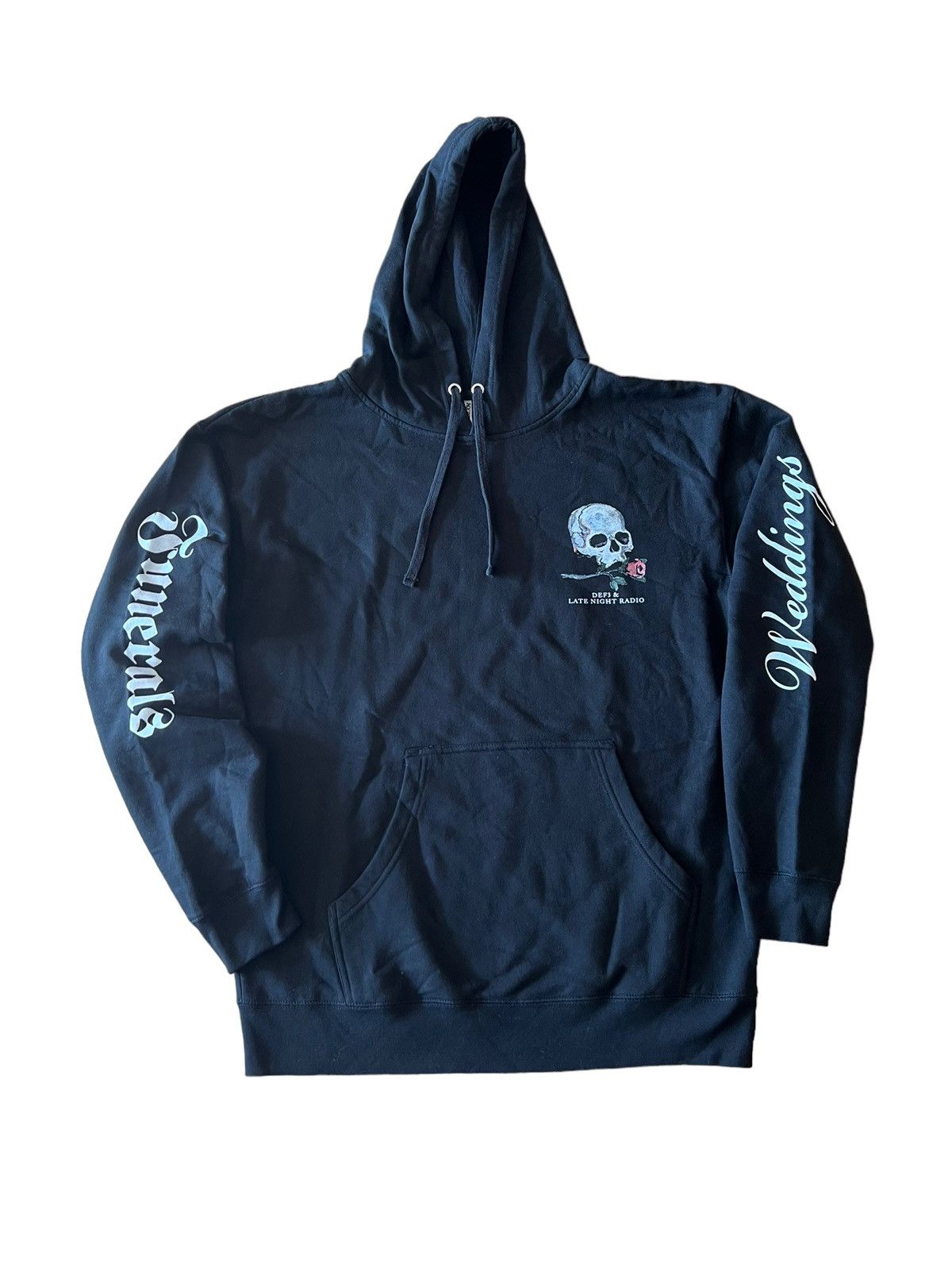 Rap Tees × Vintage Weddings & Funerals Def3 Hoodie Sweatshirt Skull Bouquet Size US L / EU 52-54 / 3 - 1 Thumbnail