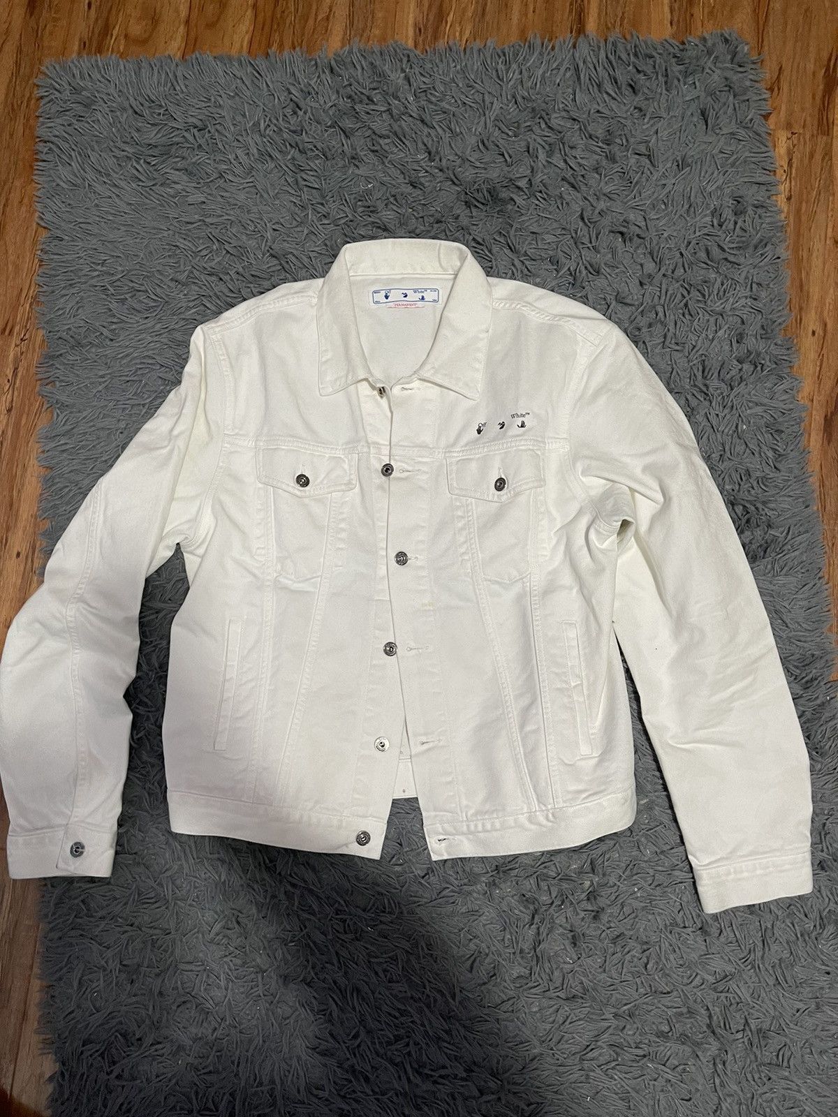 All Day Cropped Denim Jacket Off White