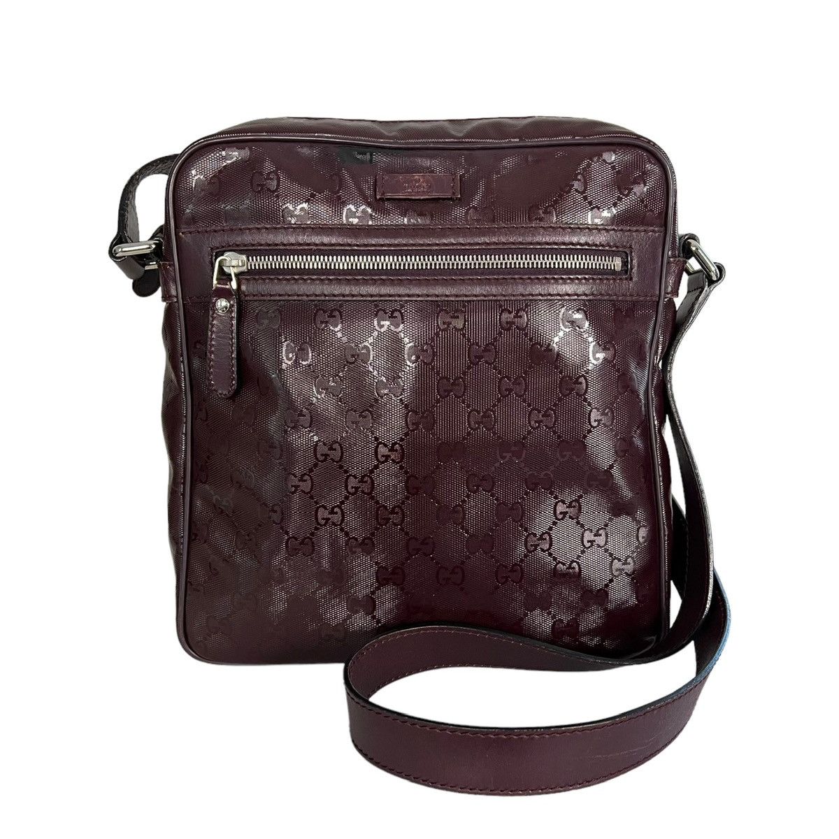 Gucci Monogram Crossbody Messenger Bag