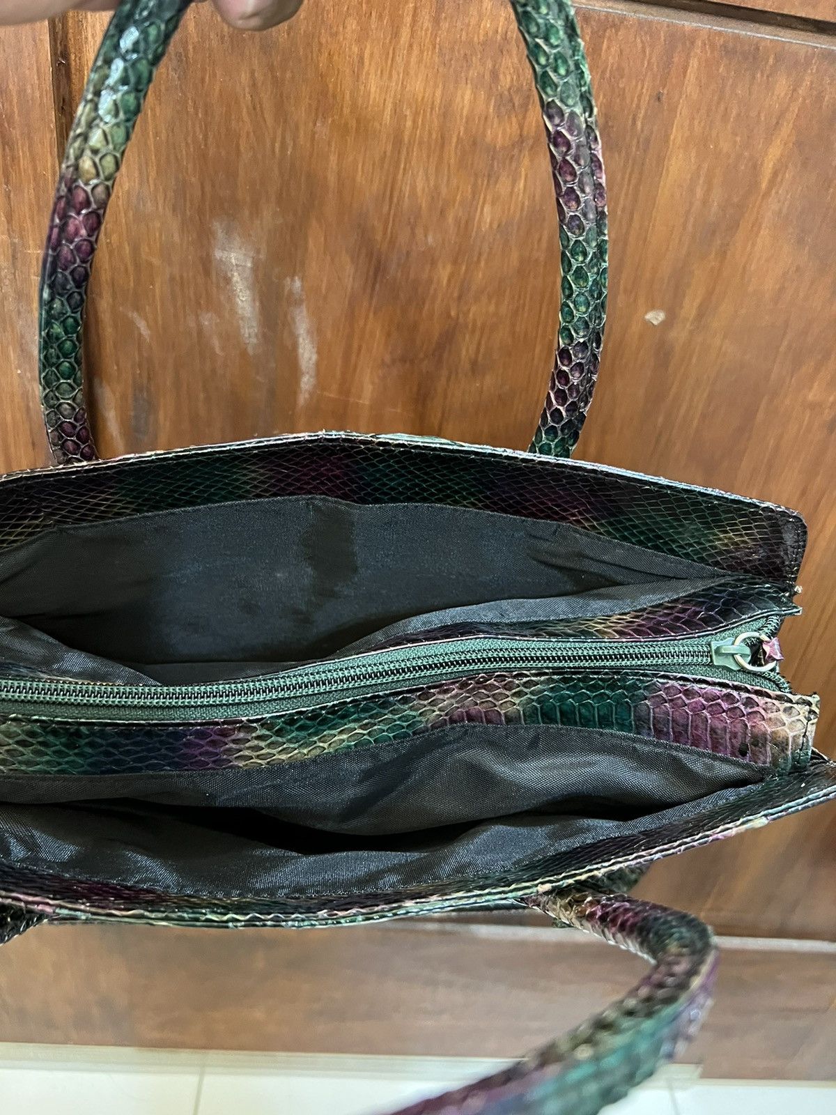 Genuine Leather Genuine Snake Skin Shoulder Bag Size ONE SIZE - 7 Thumbnail