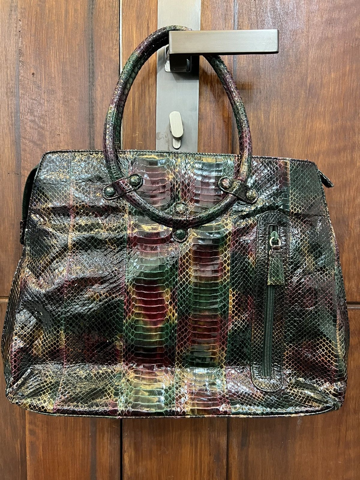 Genuine Leather Genuine Snake Skin Shoulder Bag Size ONE SIZE - 5 Thumbnail