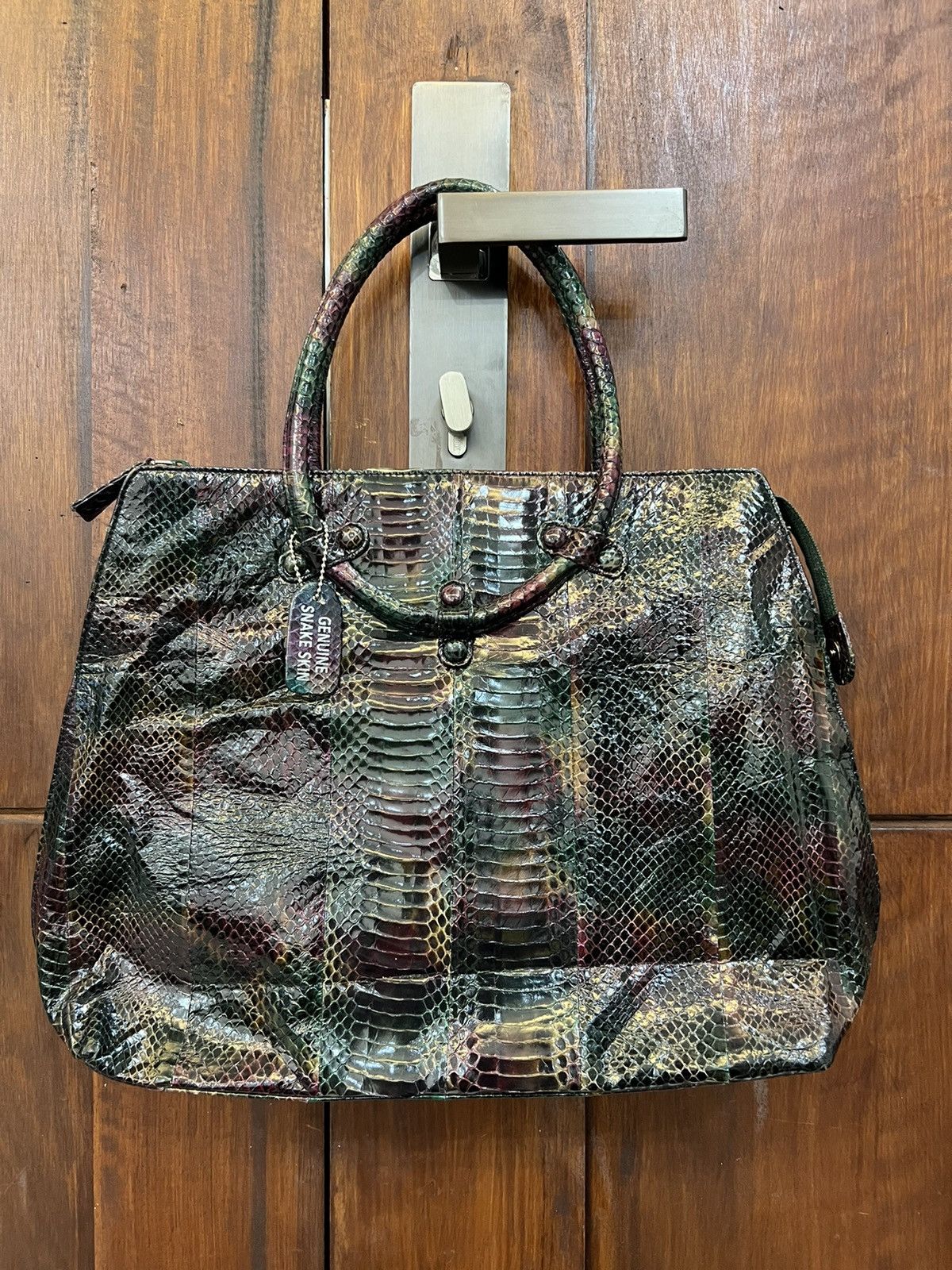 Genuine Leather Genuine Snake Skin Shoulder Bag Size ONE SIZE - 1 Thumbnail