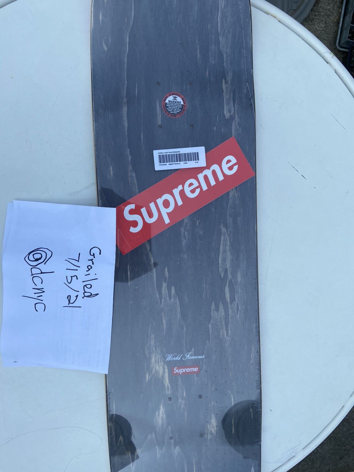 Supreme Supreme Pink Camo Skate Deck Size ONE SIZE - 2 Thumbnail