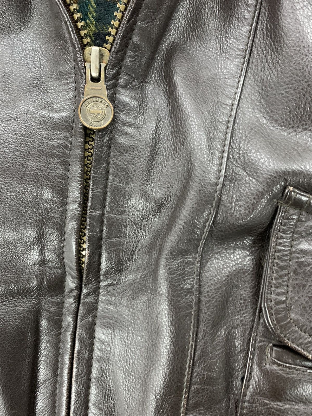 Members Only × Vintage Vintage 1990s Member’s Only G2 Leather Jacket Size US L / EU 52-54 / 3 - 4 Thumbnail