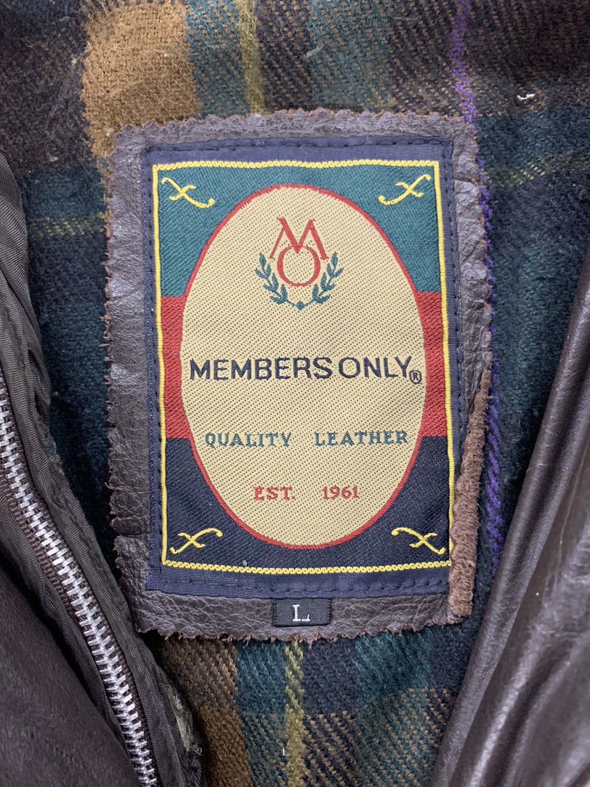 Members Only × Vintage Vintage 1990s Member’s Only G2 Leather Jacket Size US L / EU 52-54 / 3 - 3 Thumbnail