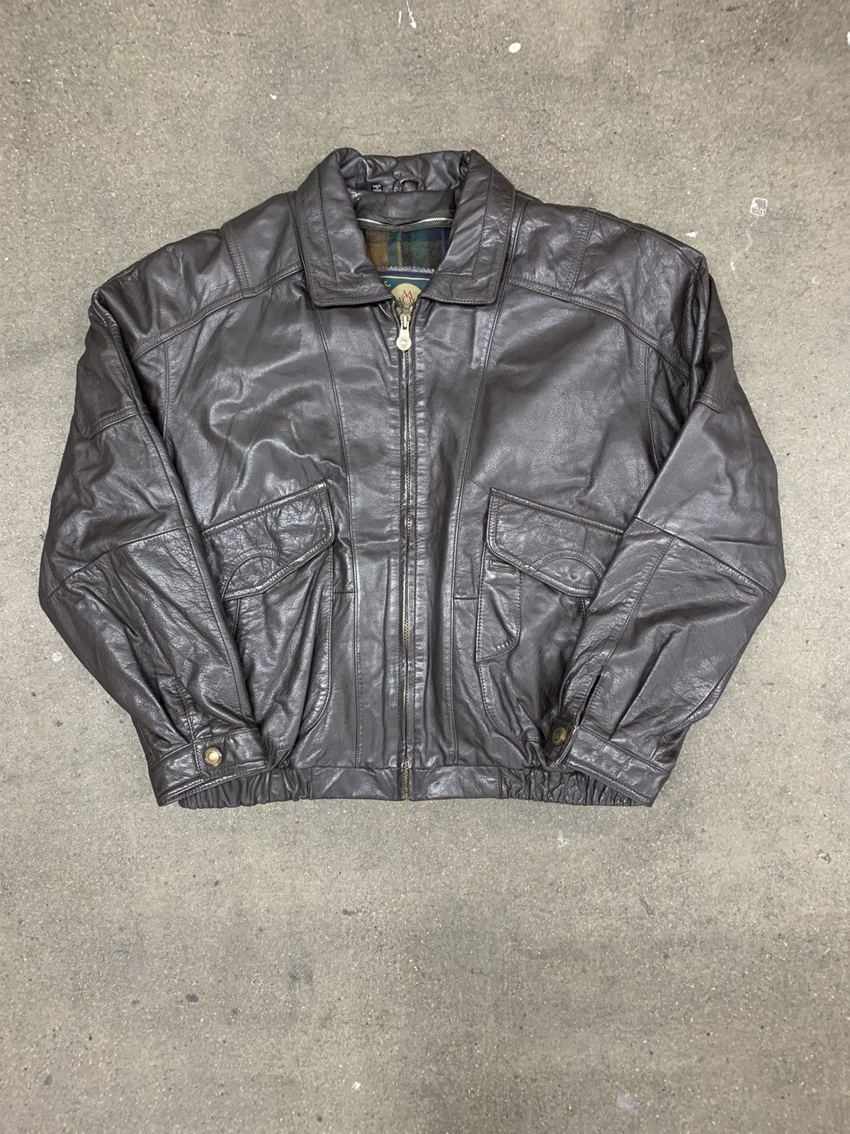 Members Only × Vintage Vintage 1990s Member’s Only G2 Leather Jacket Size US L / EU 52-54 / 3 - 2 Thumbnail