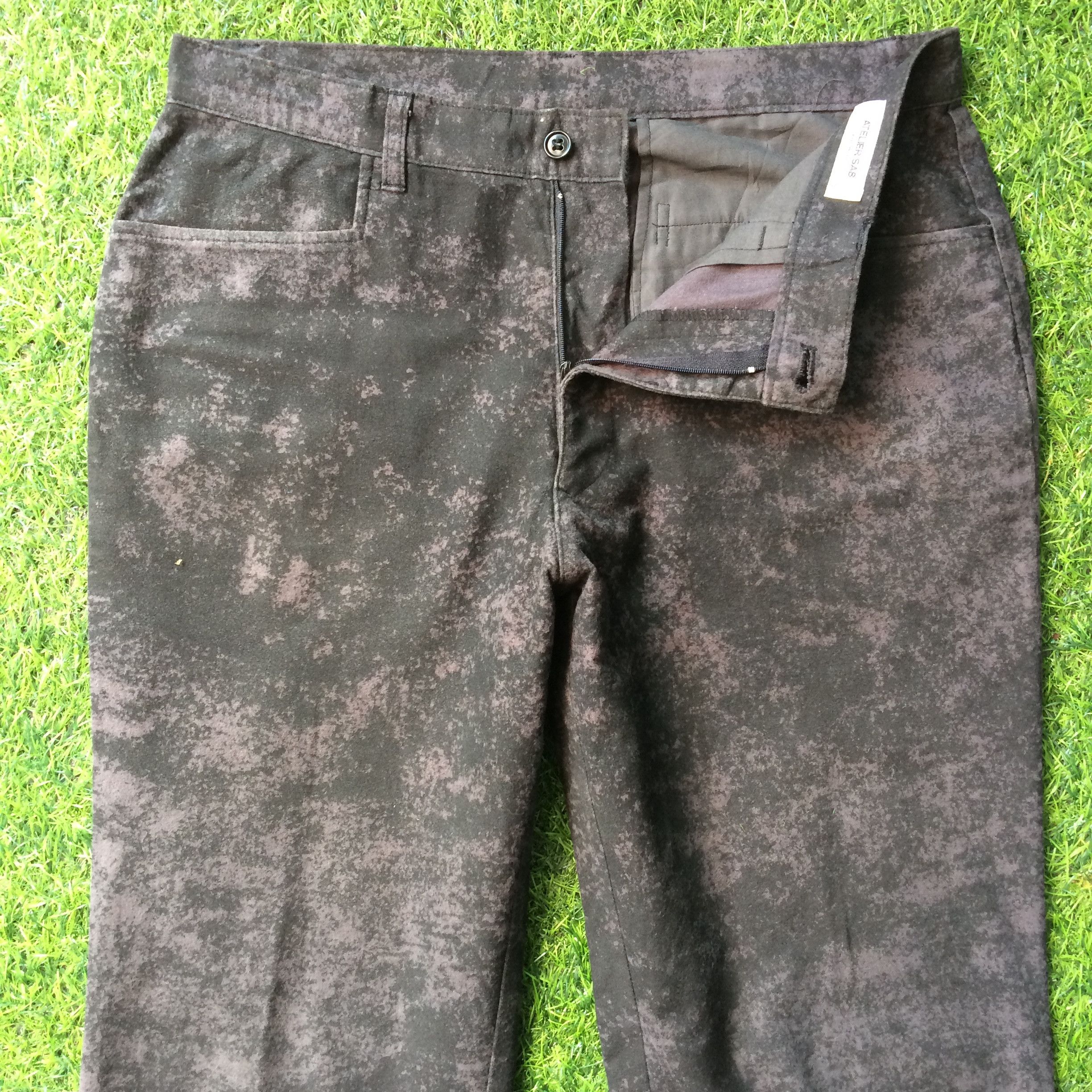 Japanese Brand Atelier Sab Acid Wash Trousers Pants #D-014 Size US 30 / EU 46 - 1 Thumbnail