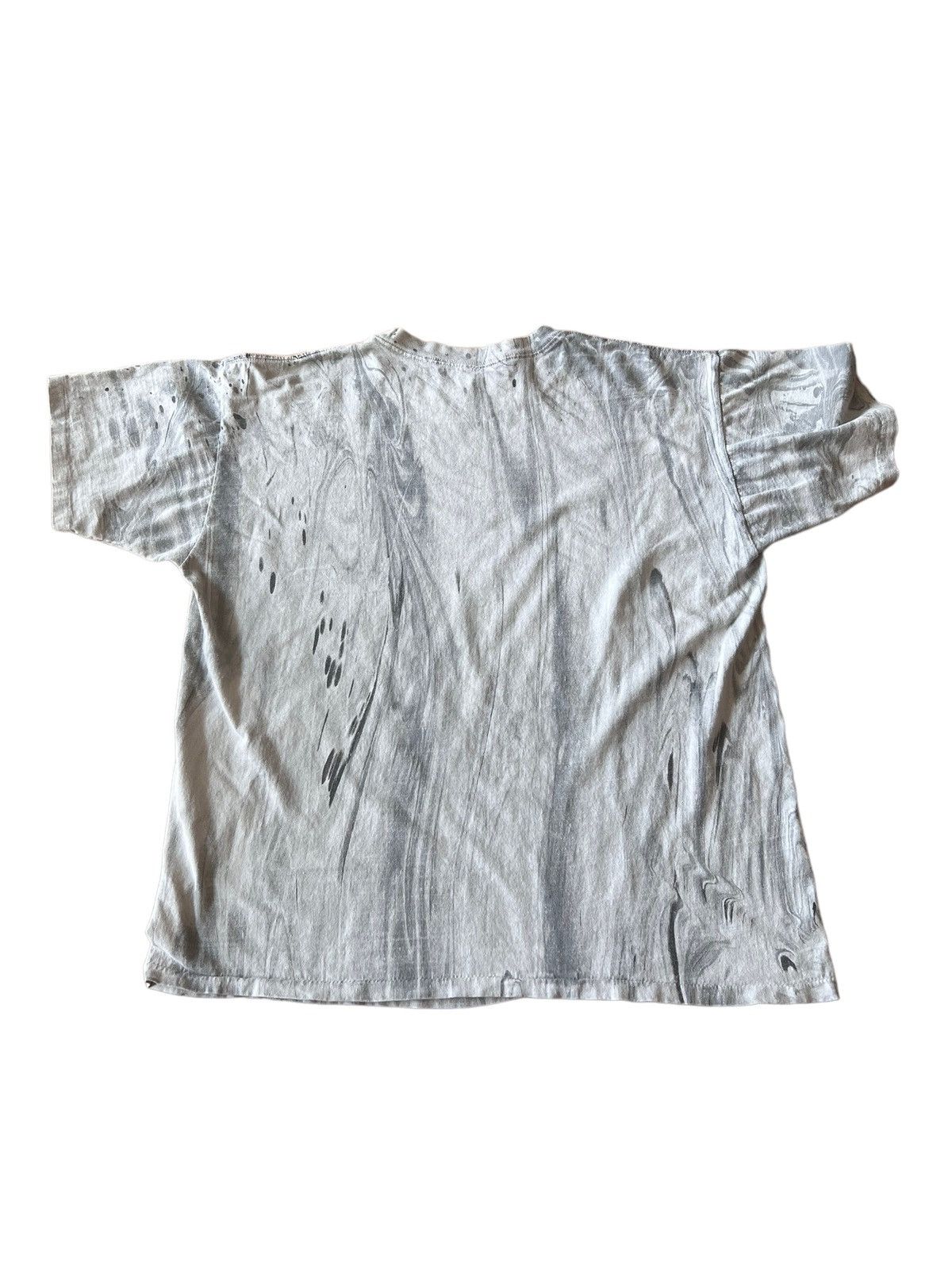 Vintage Vintage 90s Marble Tie Dye Made In USA Single Stitch T Shirt Size US XL / EU 56 / 4 - 4 Thumbnail