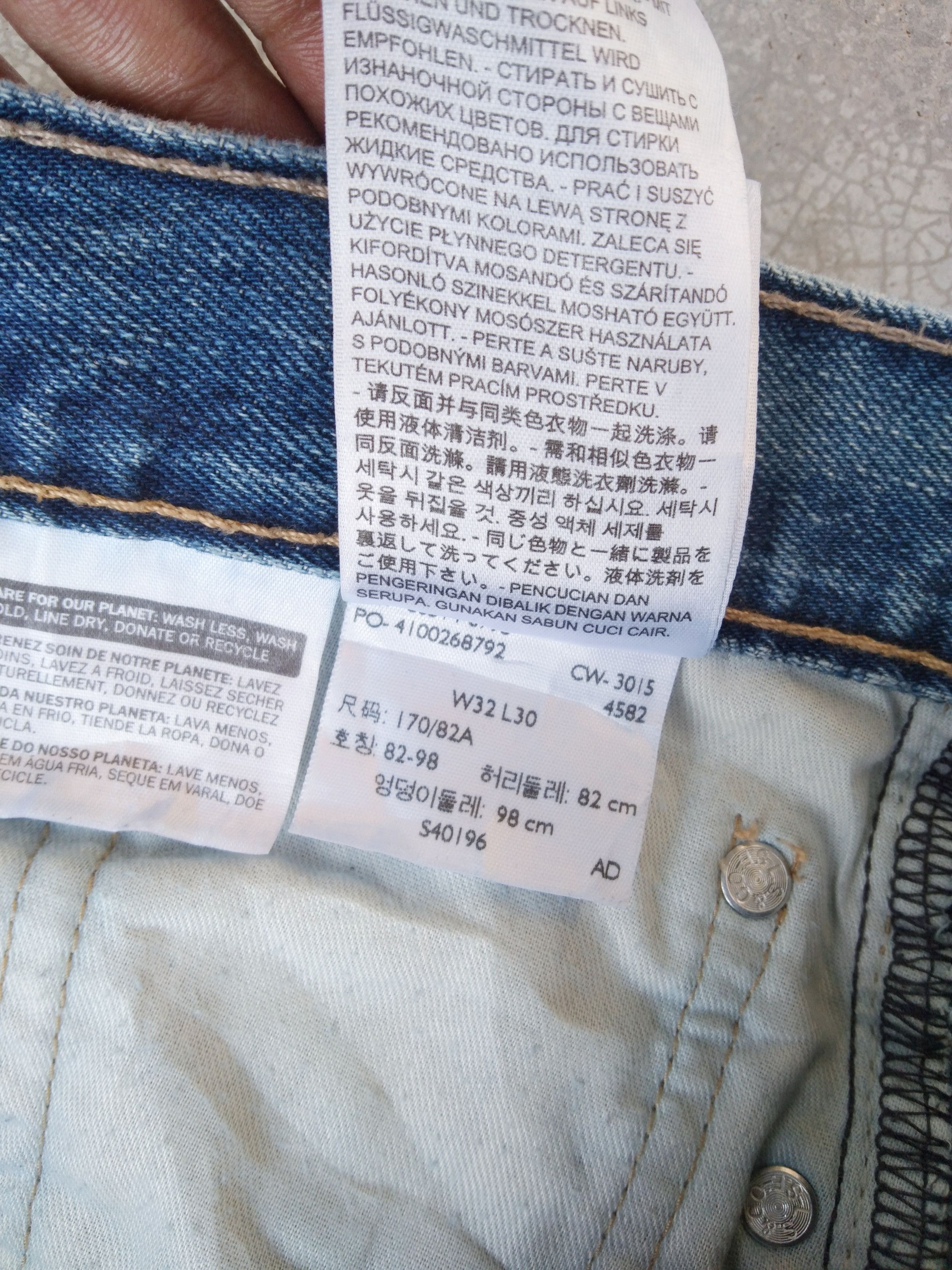 Levi's Vintage Levi's Jeans 514 Straight Leg Blue Wash Denim 32x30 Size US 32 / EU 48 - 8 Thumbnail