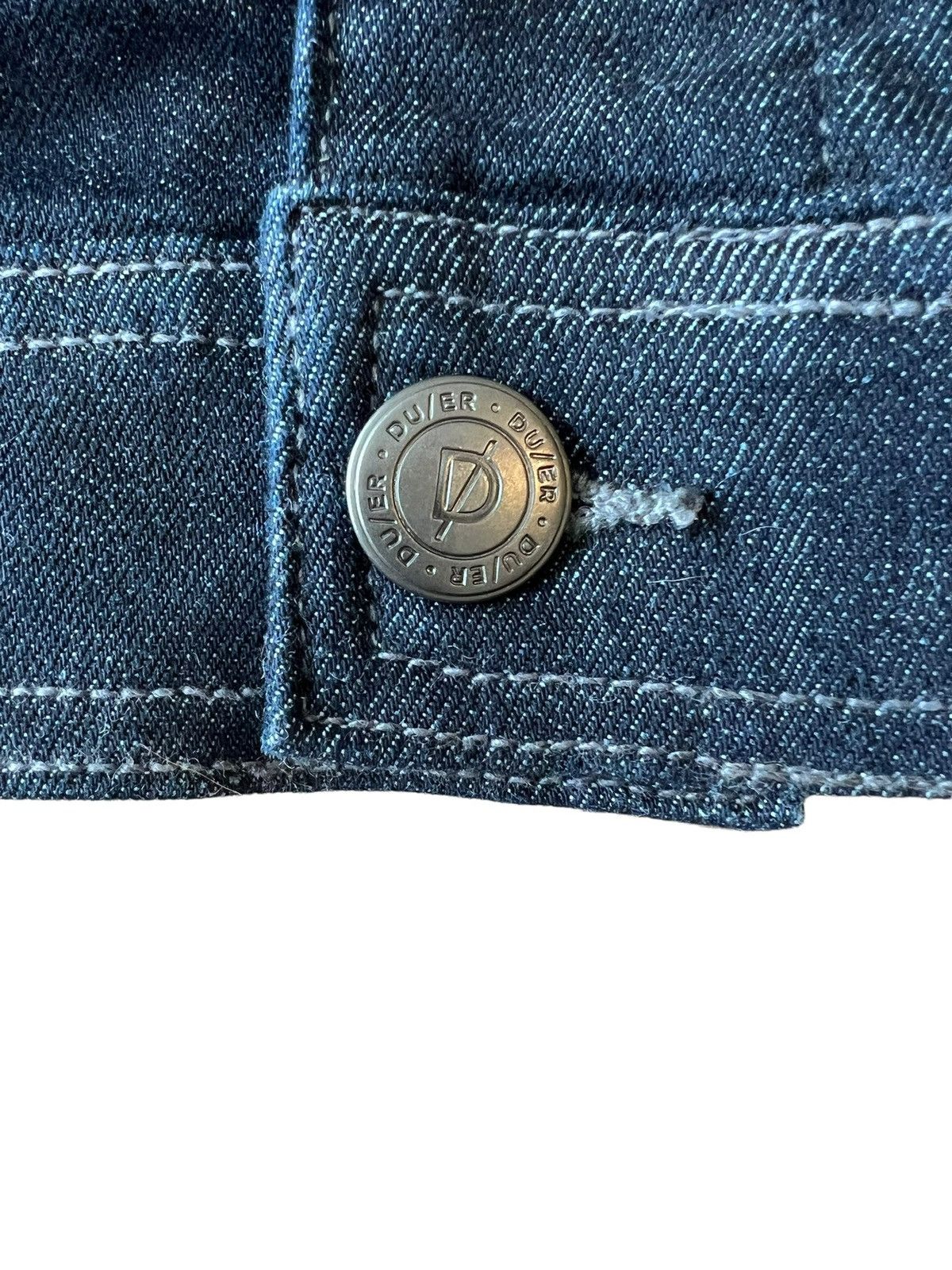 DUER × Vintage Duer Denim Trucker Jacket Soft Stretchy Water Repelling Size US XXL / EU 58 / 5 - 3 Thumbnail