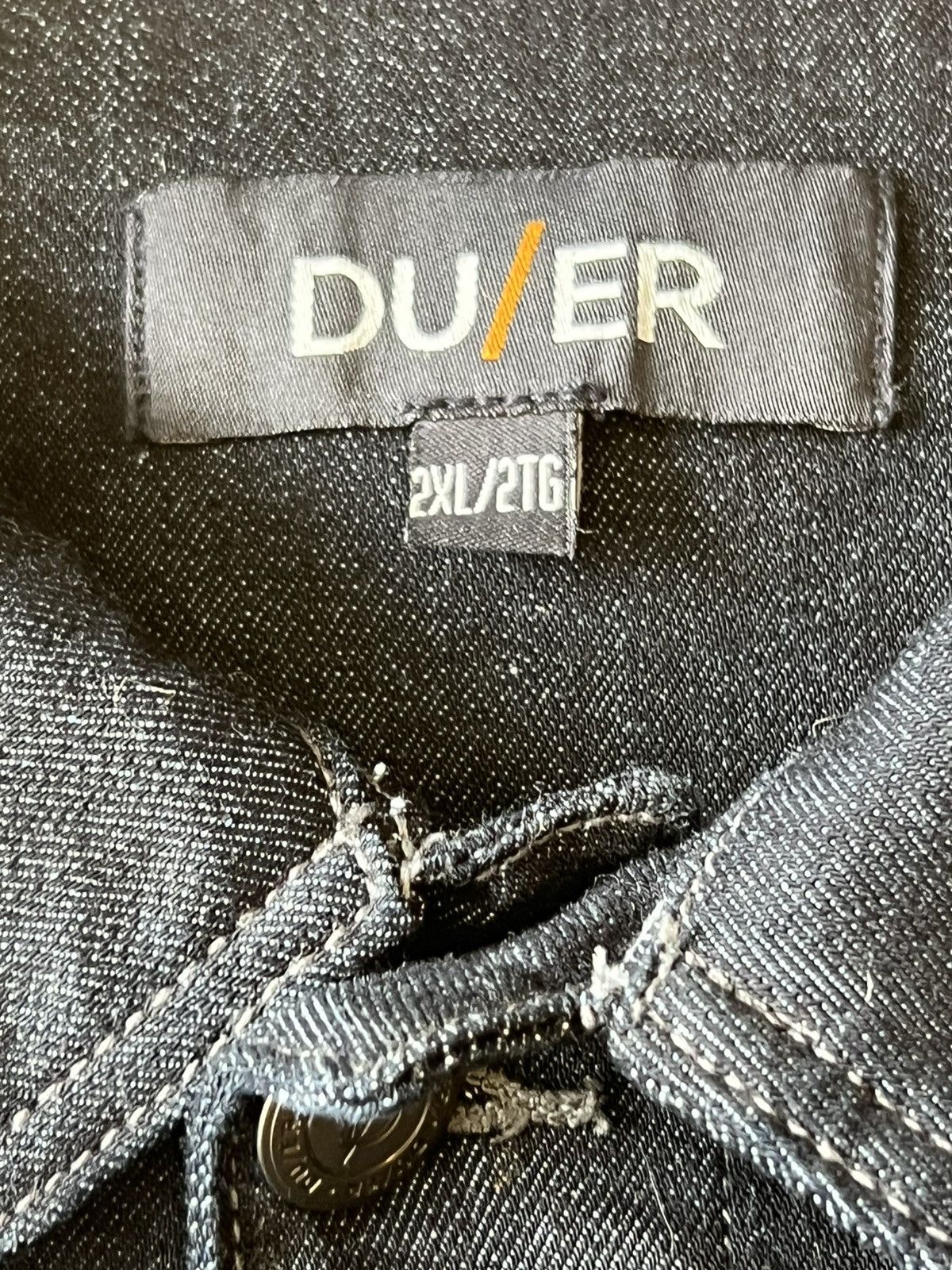 DUER × Vintage Duer Denim Trucker Jacket Soft Stretchy Water Repelling Size US XXL / EU 58 / 5 - 6 Thumbnail