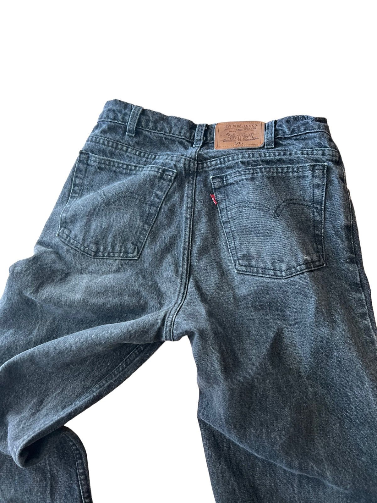 Levi's × Vintage Vintage 90s Levis 516 Denim Jeans Faded Distressed Size US 29 - 2 Thumbnail