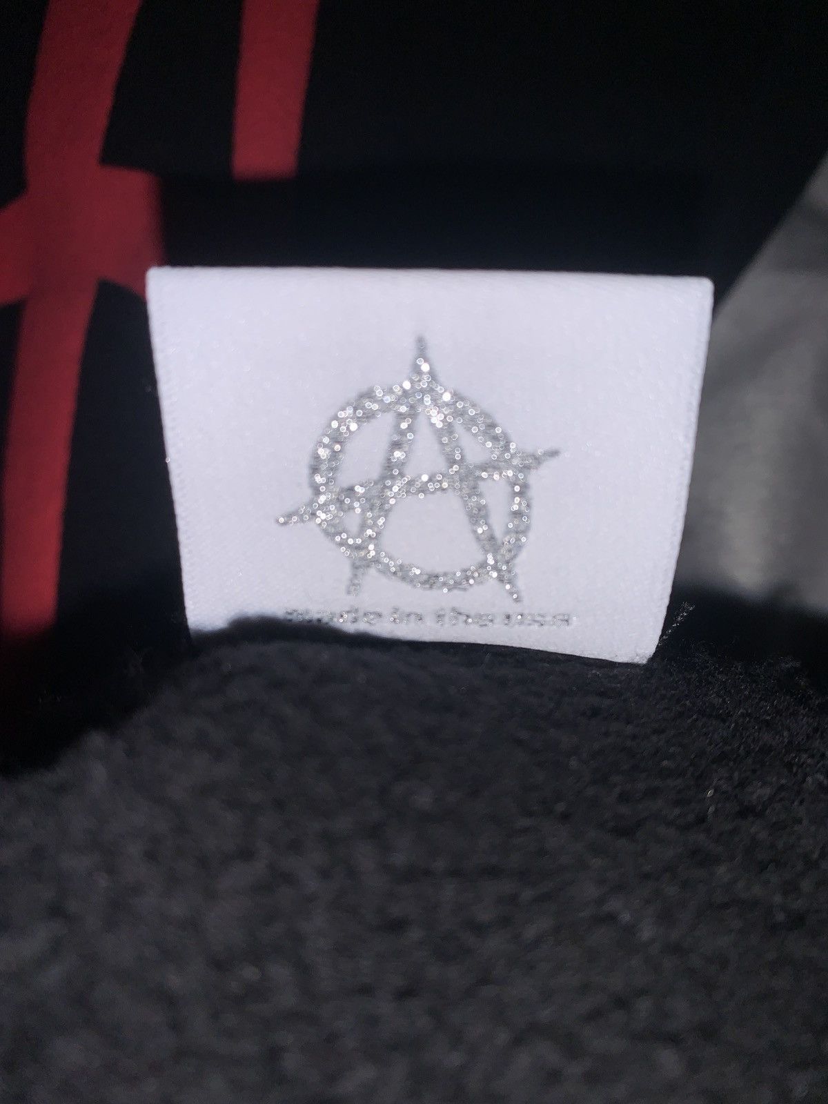 Revenge Black/Red arch logo Hoodie Size US M / EU 48-50 / 2 - 4 Thumbnail