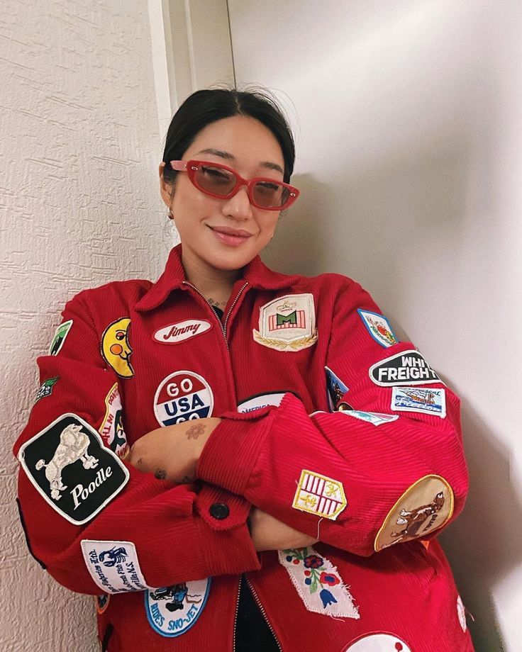 Bode/ジャケット Bode BODE Multipatch Red Corduroy Jacket | Grailed
