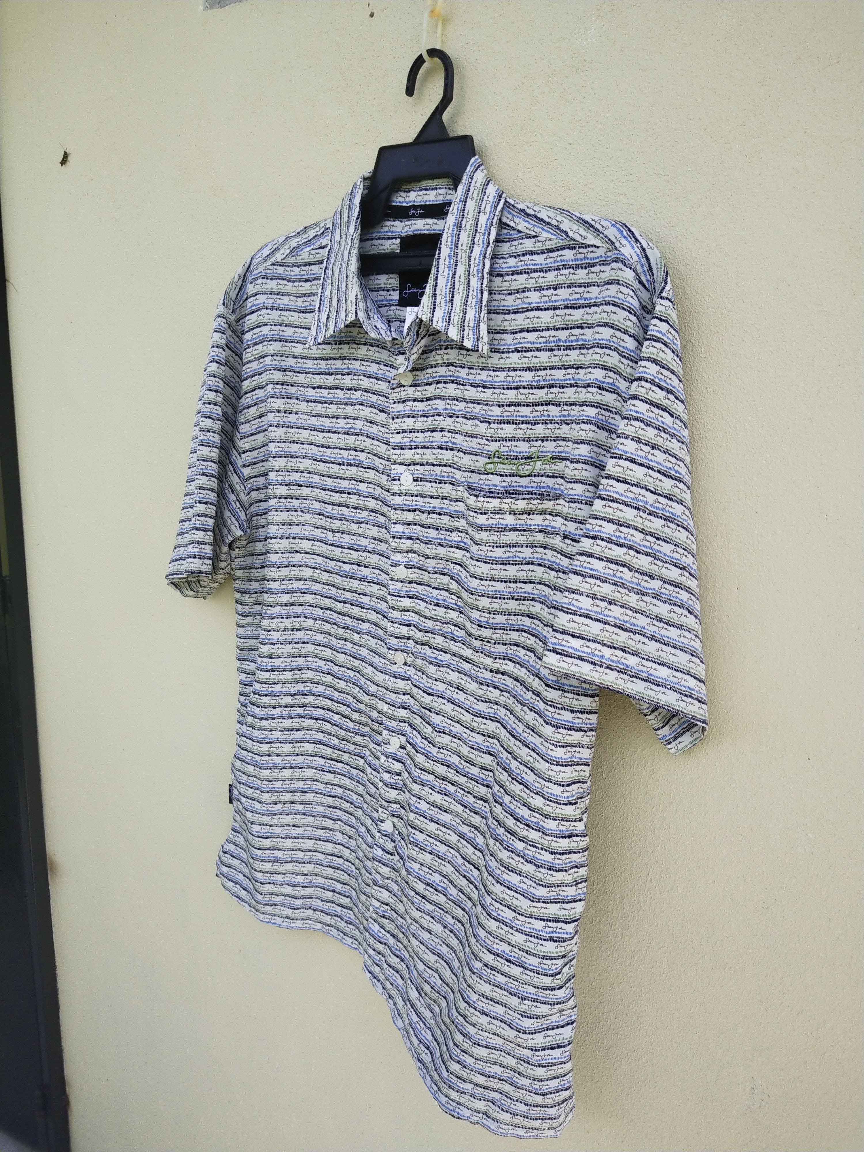 Sean John × Vintage Sean John Full Print Button Up Shirt Size US XL / EU 56 / 4 - 3 Thumbnail