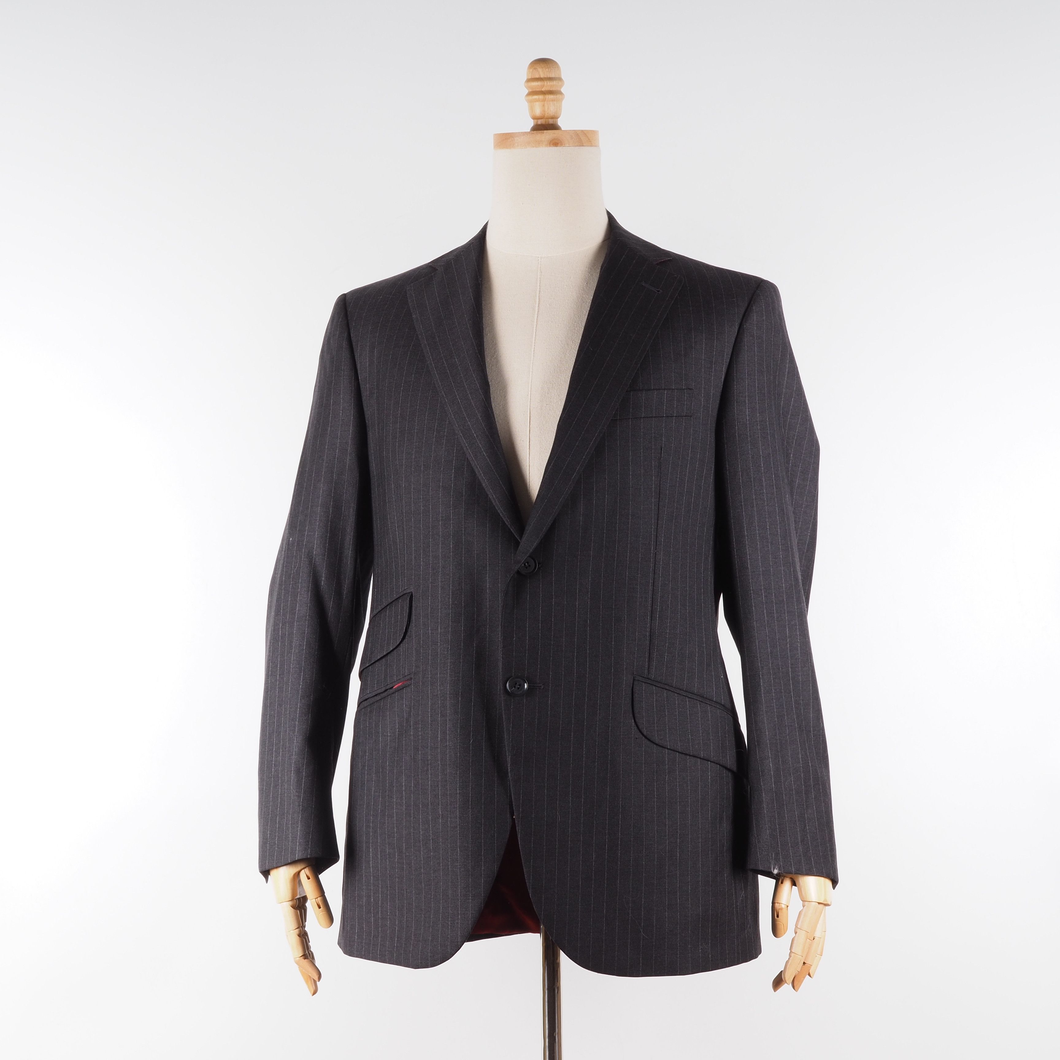Hackett Loro Piana Chelsea Charcoal Sport Coat Blazer Jacket