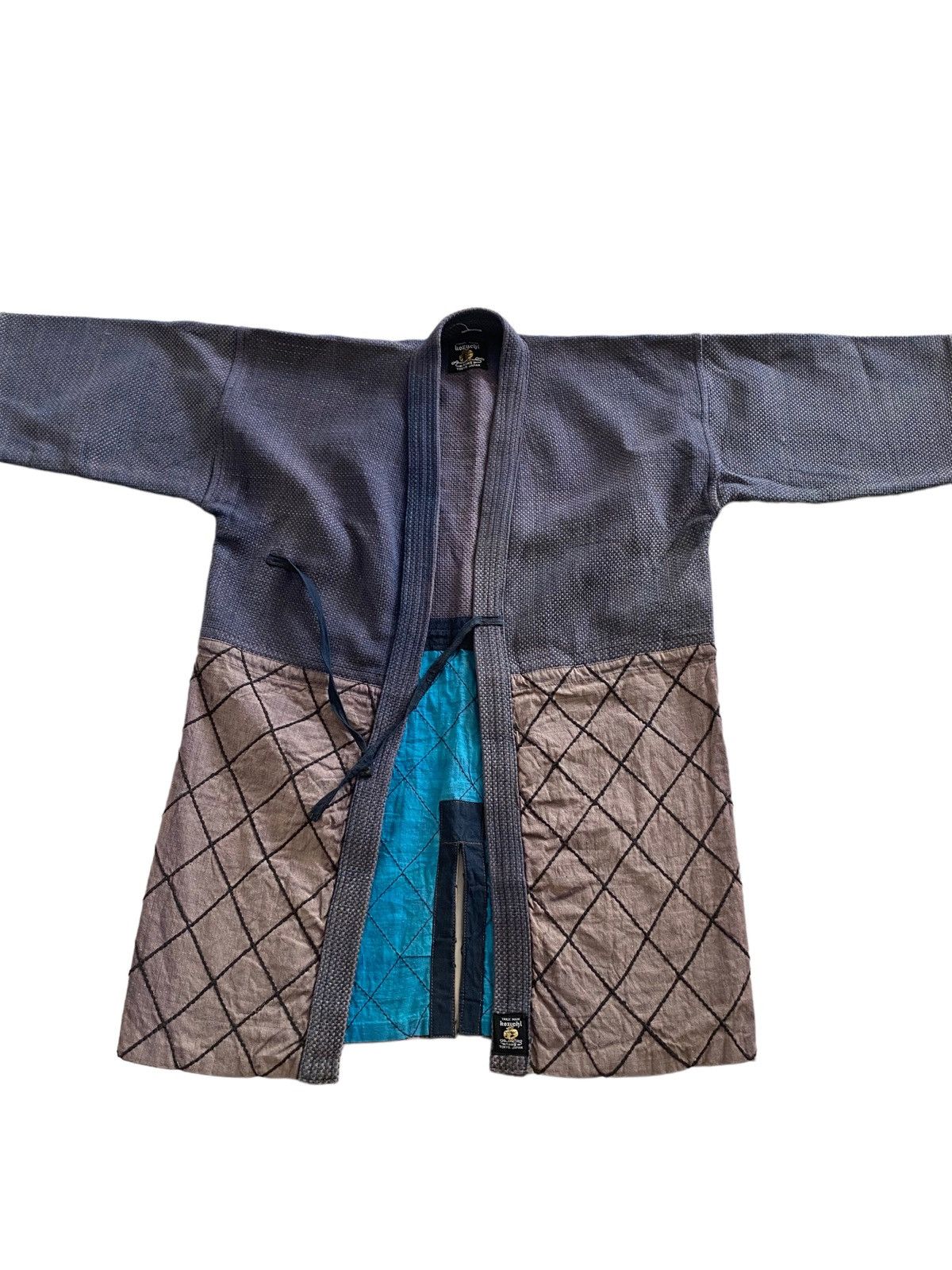 Japanese Brand × Vintage Vintage Dyen kimono Japan Indigo style Visvim kapital design Size US L / EU 52-54 / 3 - 6 Thumbnail