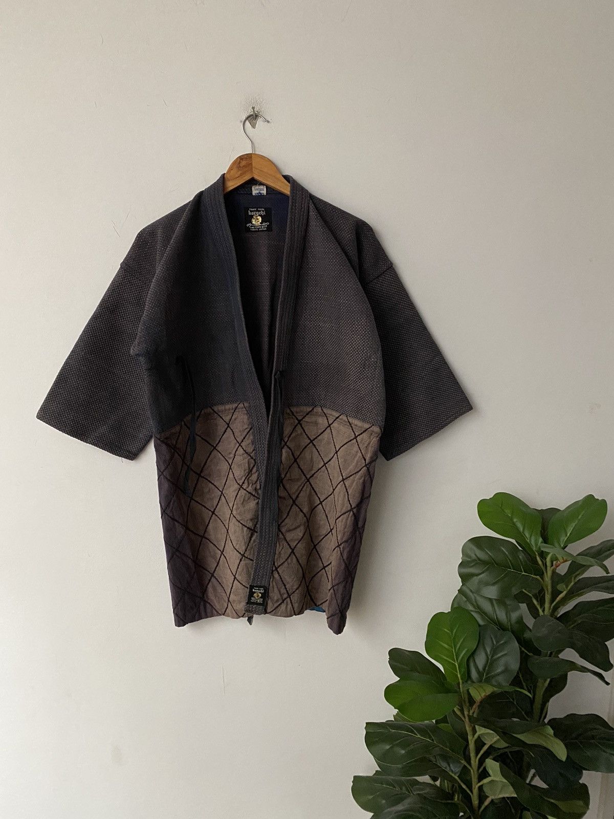 Japanese Brand × Vintage Vintage Dyen kimono Japan Indigo style Visvim kapital design Size US L / EU 52-54 / 3 - 14 Thumbnail