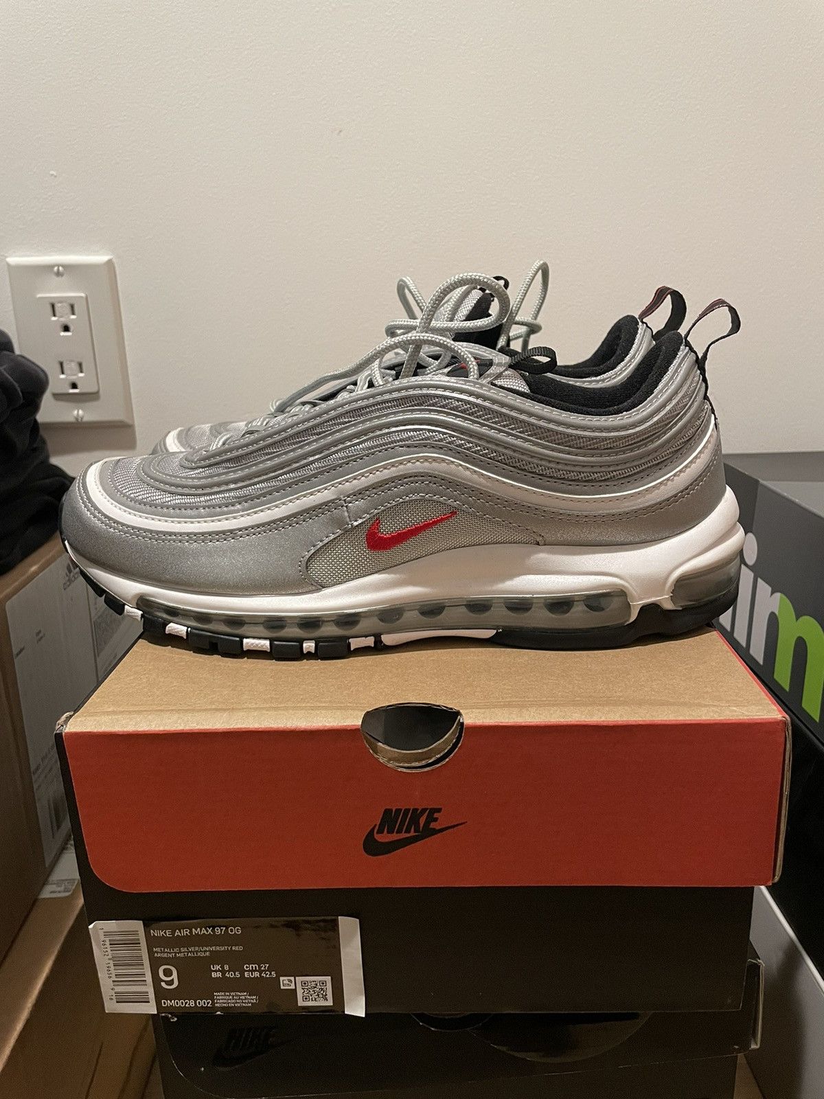 Nike Air Max 97 Og Silver Bullet Size US 9 / EU 42 - 1 Thumbnail
