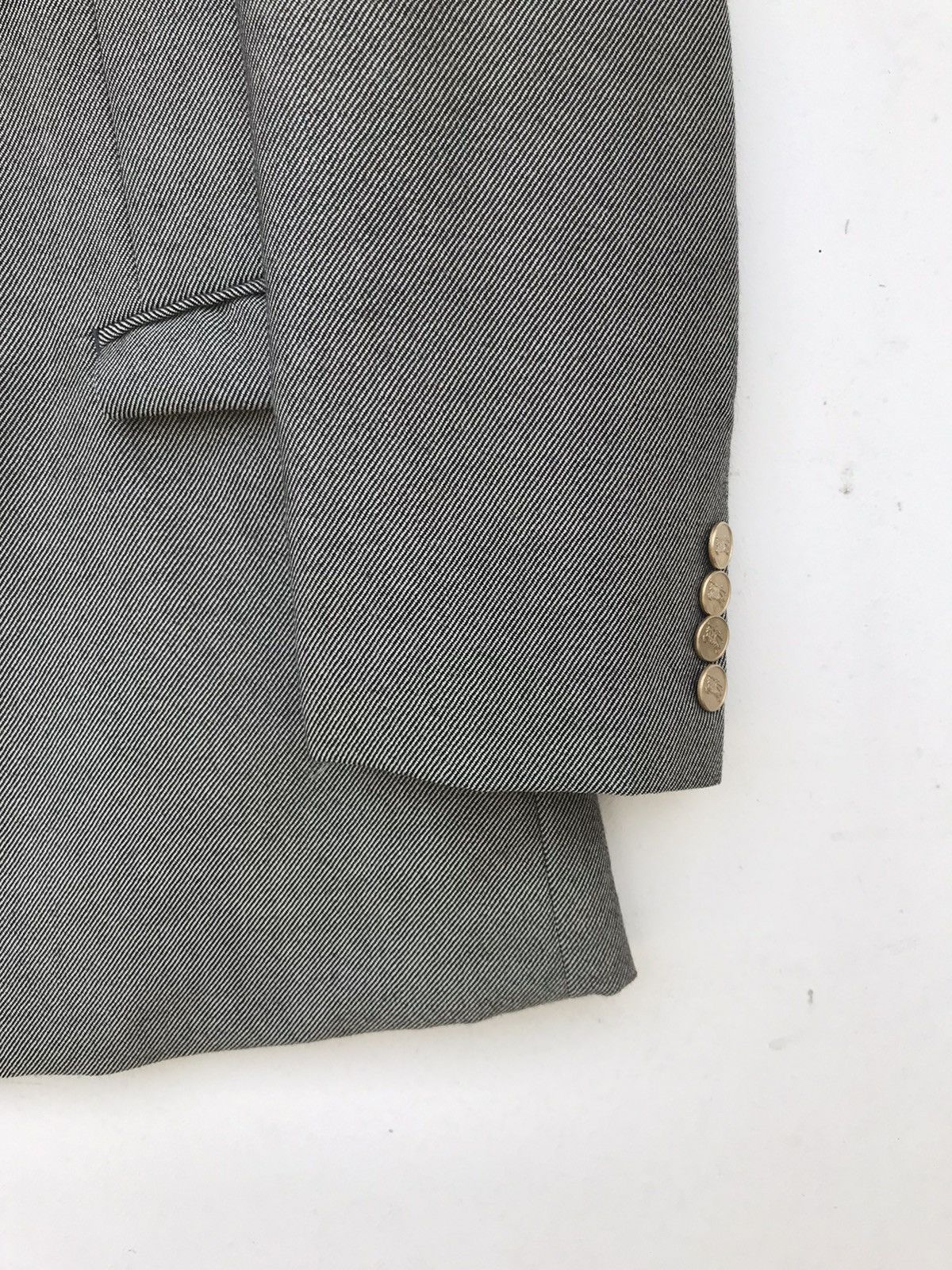 Burberry Vintage Burberry Double-Breasted Suit Jacket Size US S / EU 44-46 / 1 - 11 Thumbnail