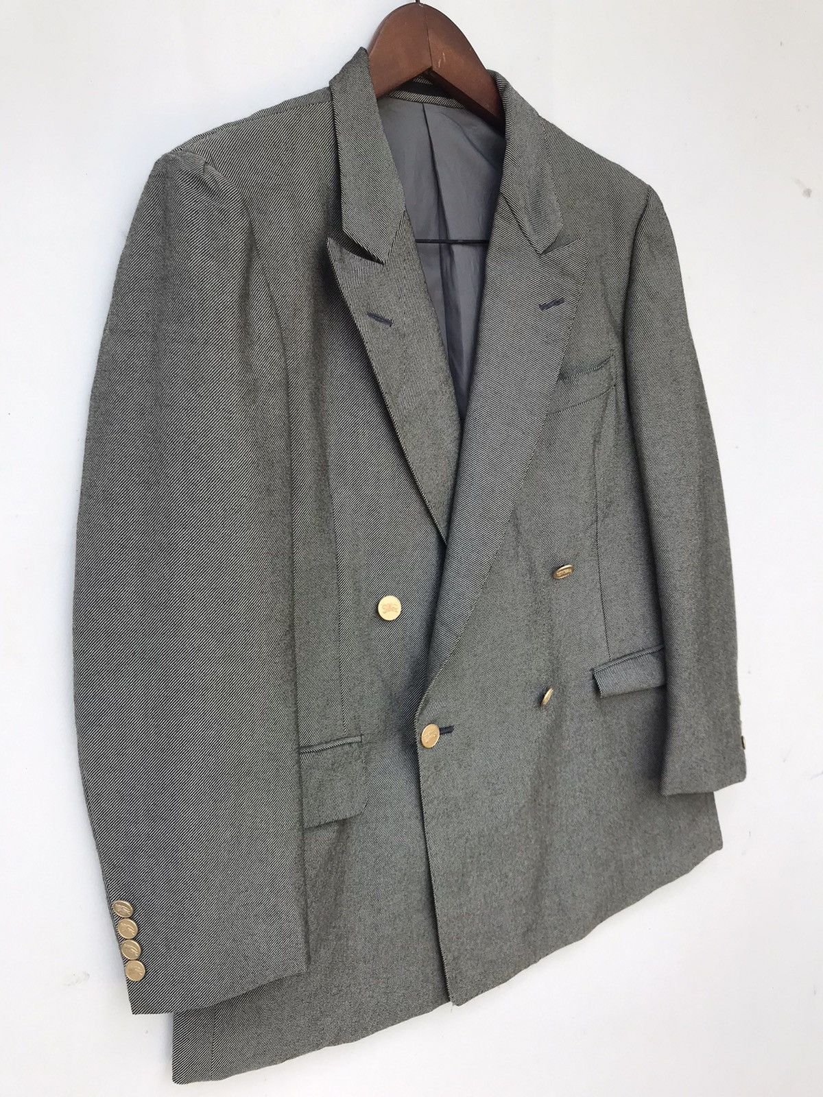 Burberry Vintage Burberry Double-Breasted Suit Jacket Size US S / EU 44-46 / 1 - 6 Thumbnail