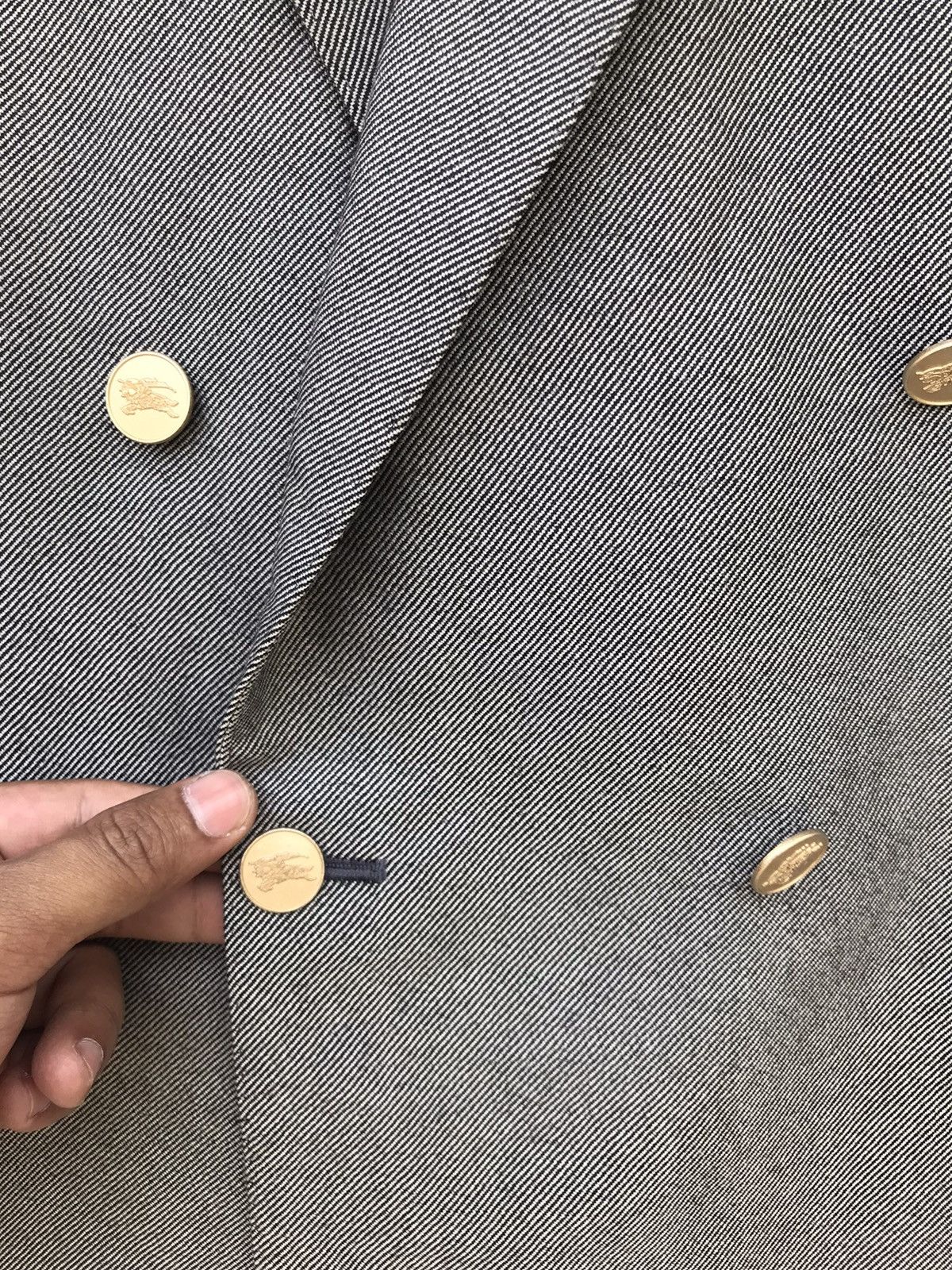 Burberry Vintage Burberry Double-Breasted Suit Jacket Size US S / EU 44-46 / 1 - 8 Thumbnail