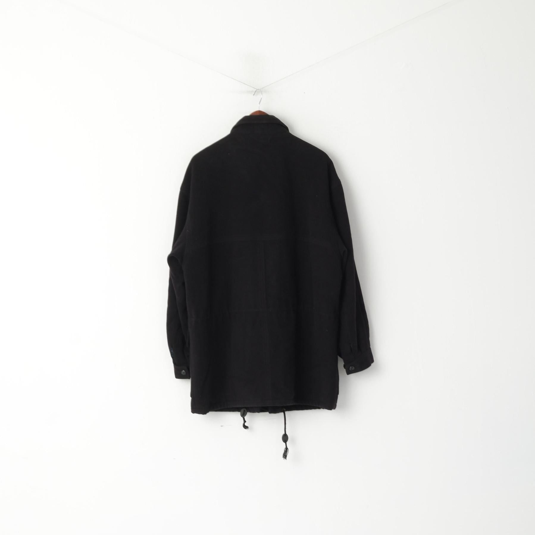 Bugatti Bugatti Men 50 XXL Jacket Black Wool Vintage Classic 6758 Size US XXL / EU 58 / 5 - 9 Thumbnail