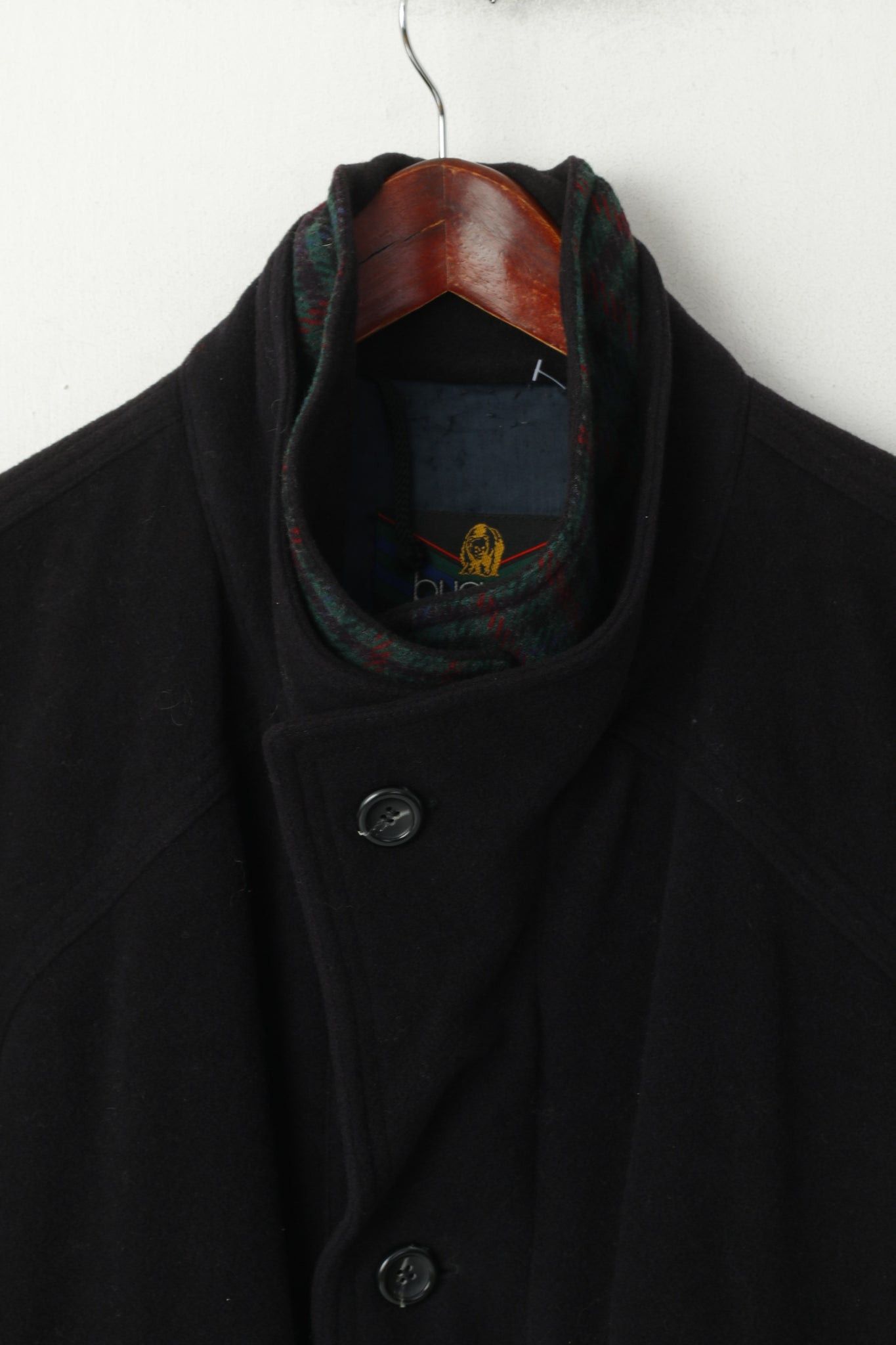 Bugatti Bugatti Men 50 XXL Jacket Black Wool Vintage Classic 6758 Size US XXL / EU 58 / 5 - 3 Thumbnail