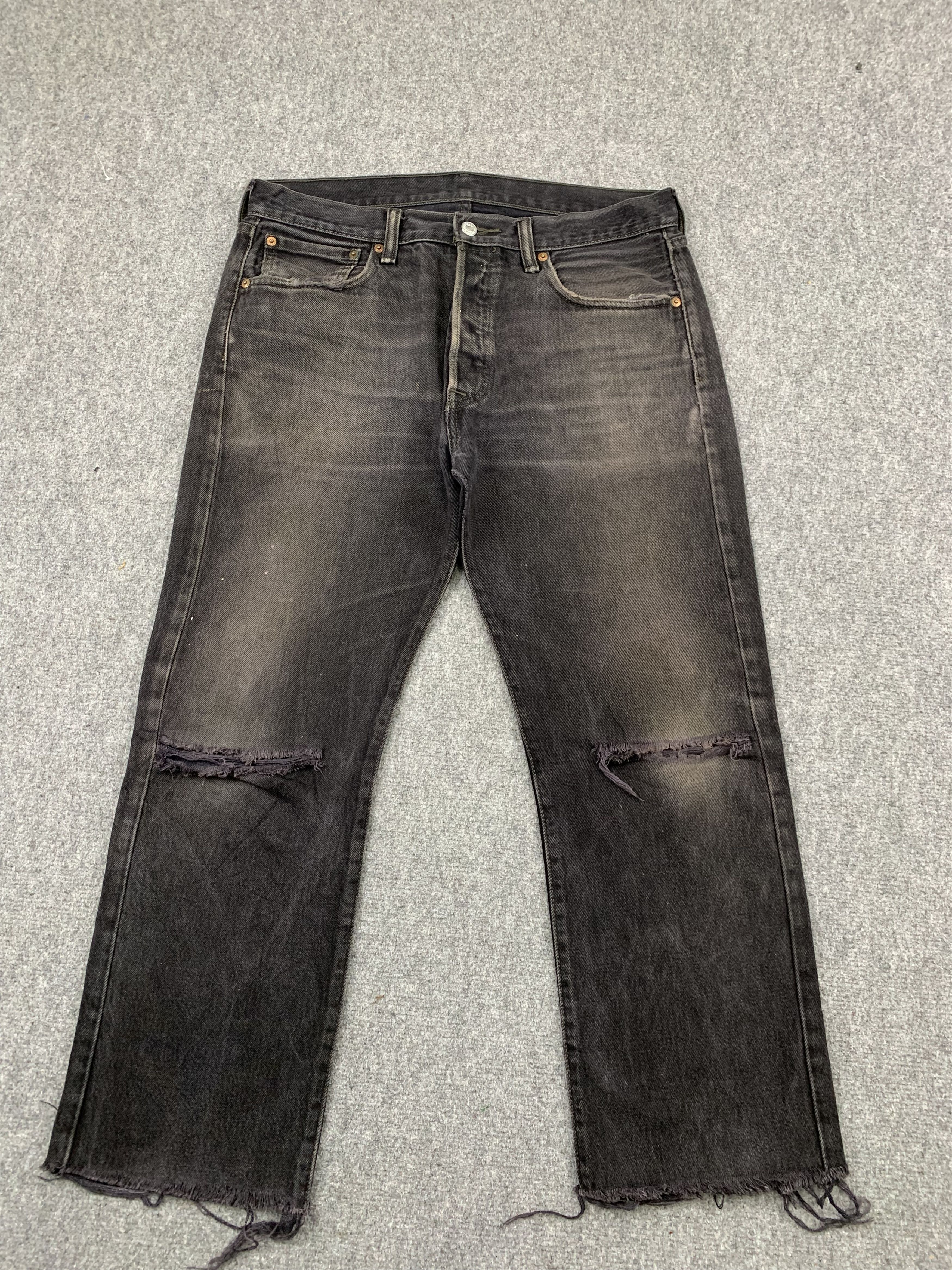 Levi's × Streetwear × Vintage 🦇🩸LEVI'S 501 FADED BLACK