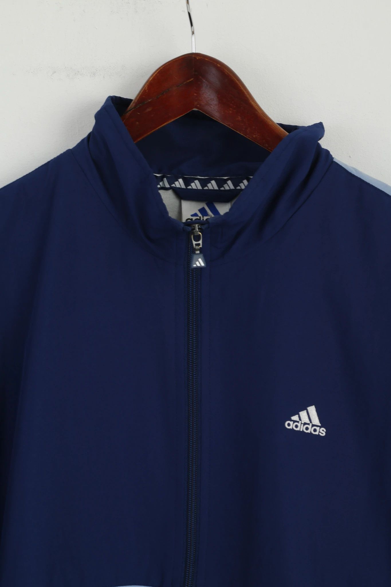 Adidas Adidas Men 52 L Jacket Blue Vintage Bomber Top 1544 Size US L / EU 52-54 / 3 - 3 Thumbnail