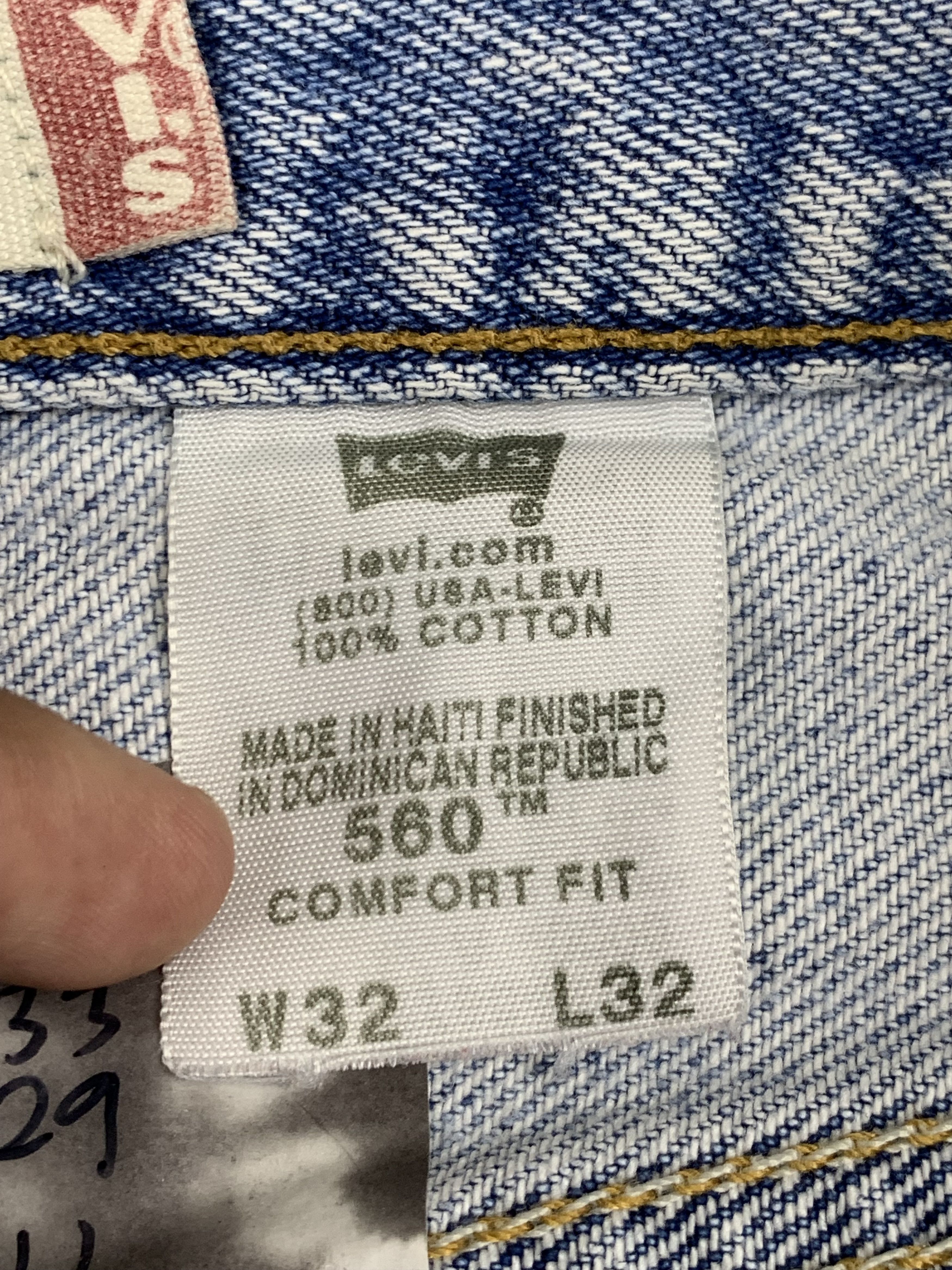 Levi's × Vintage Vintage Levis 560 Light Wash Jeans DP1792 Size US 33 - 7 Thumbnail