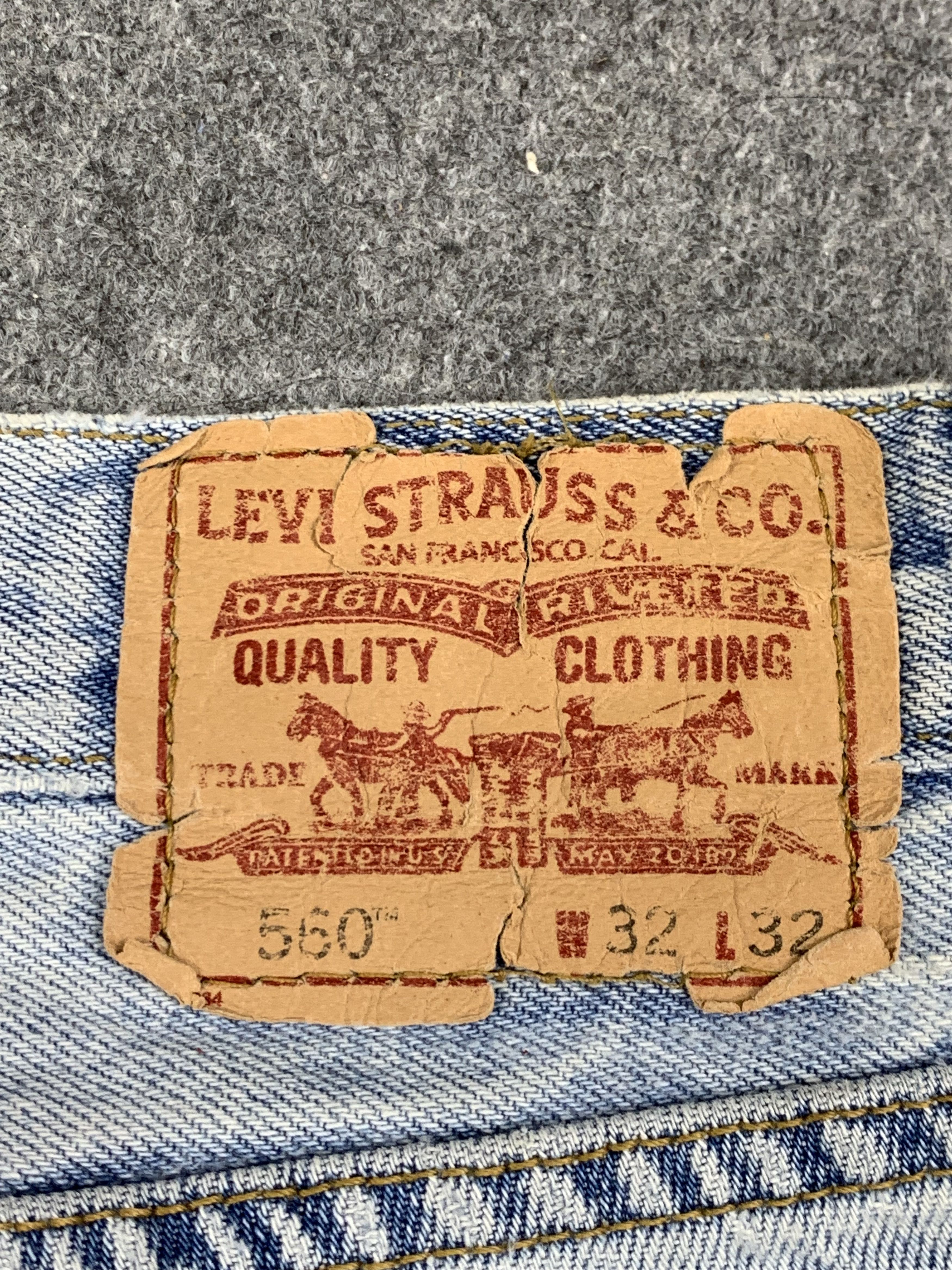 Levi's × Vintage Vintage Levis 560 Light Wash Jeans DP1792 Size US 33 - 5 Thumbnail