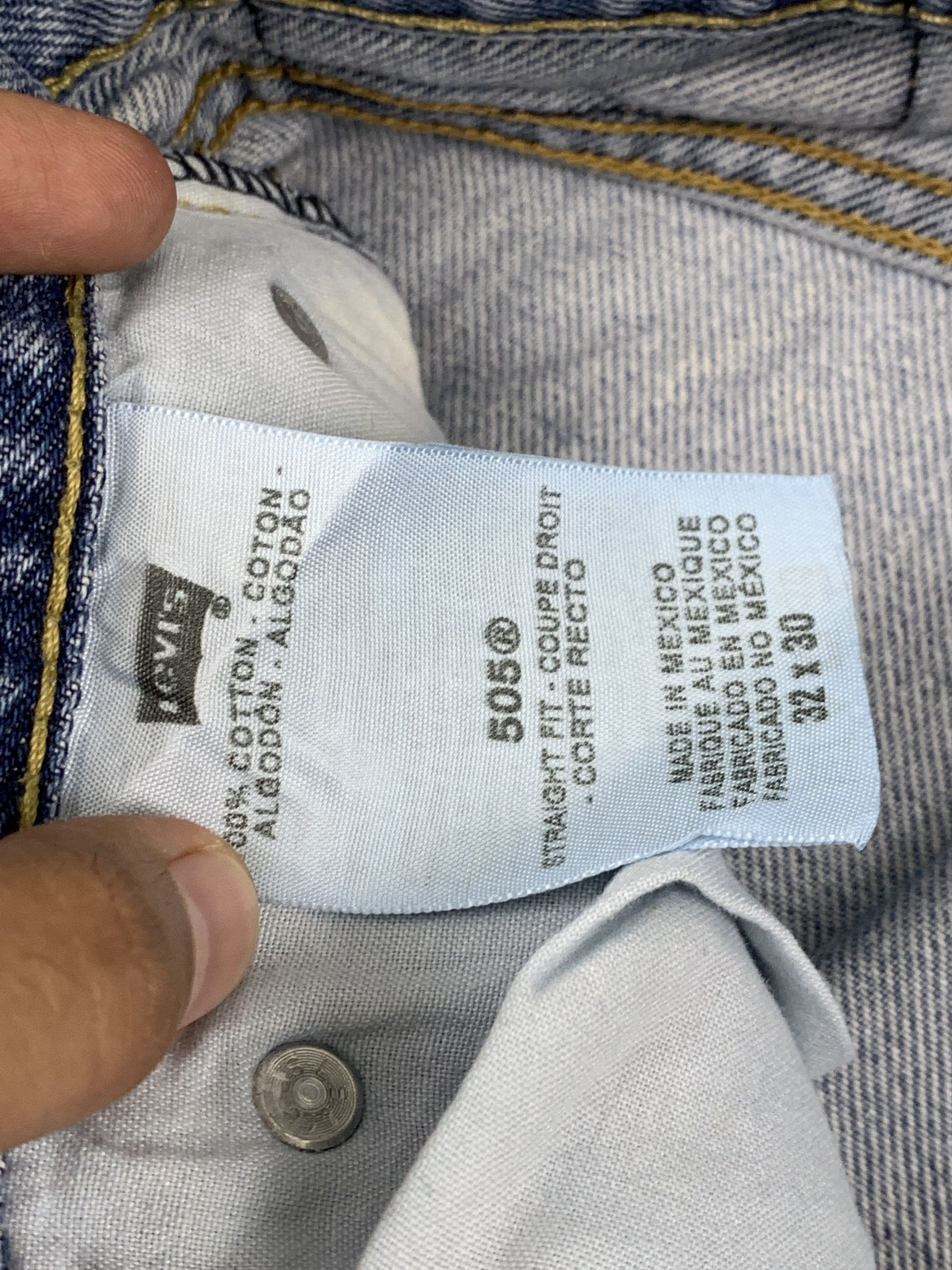 Levi's Vintage Levis 505 Light Wash Jeans DP1795 Size US 35 - 8 Thumbnail