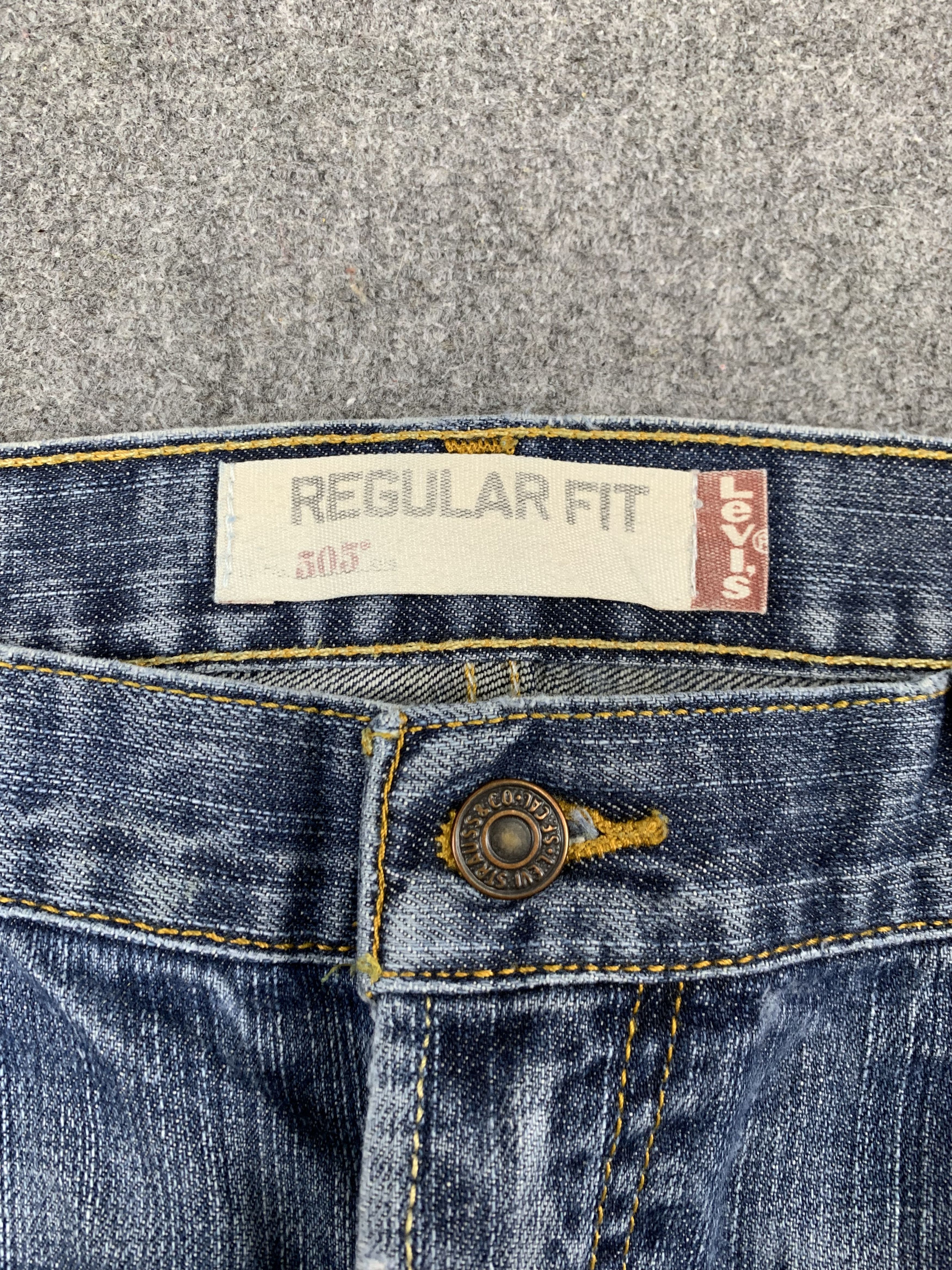 Levi's Vintage Levis 505 Faded Blue Jeans DP1797 Size US 36 / EU 52 - 7 Thumbnail