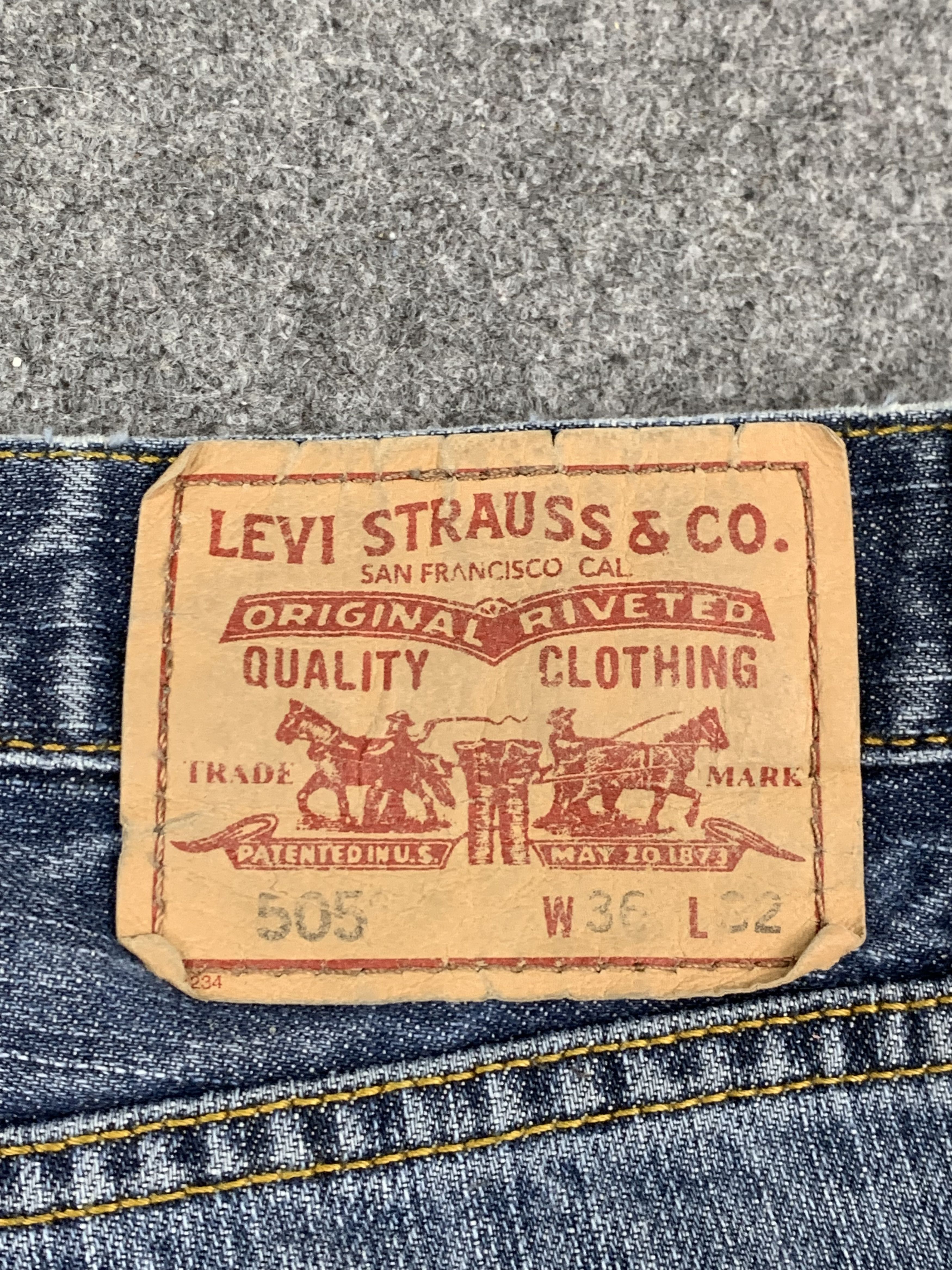 Levi's Vintage Levis 505 Faded Blue Jeans DP1797 Size US 36 / EU 52 - 5 Thumbnail