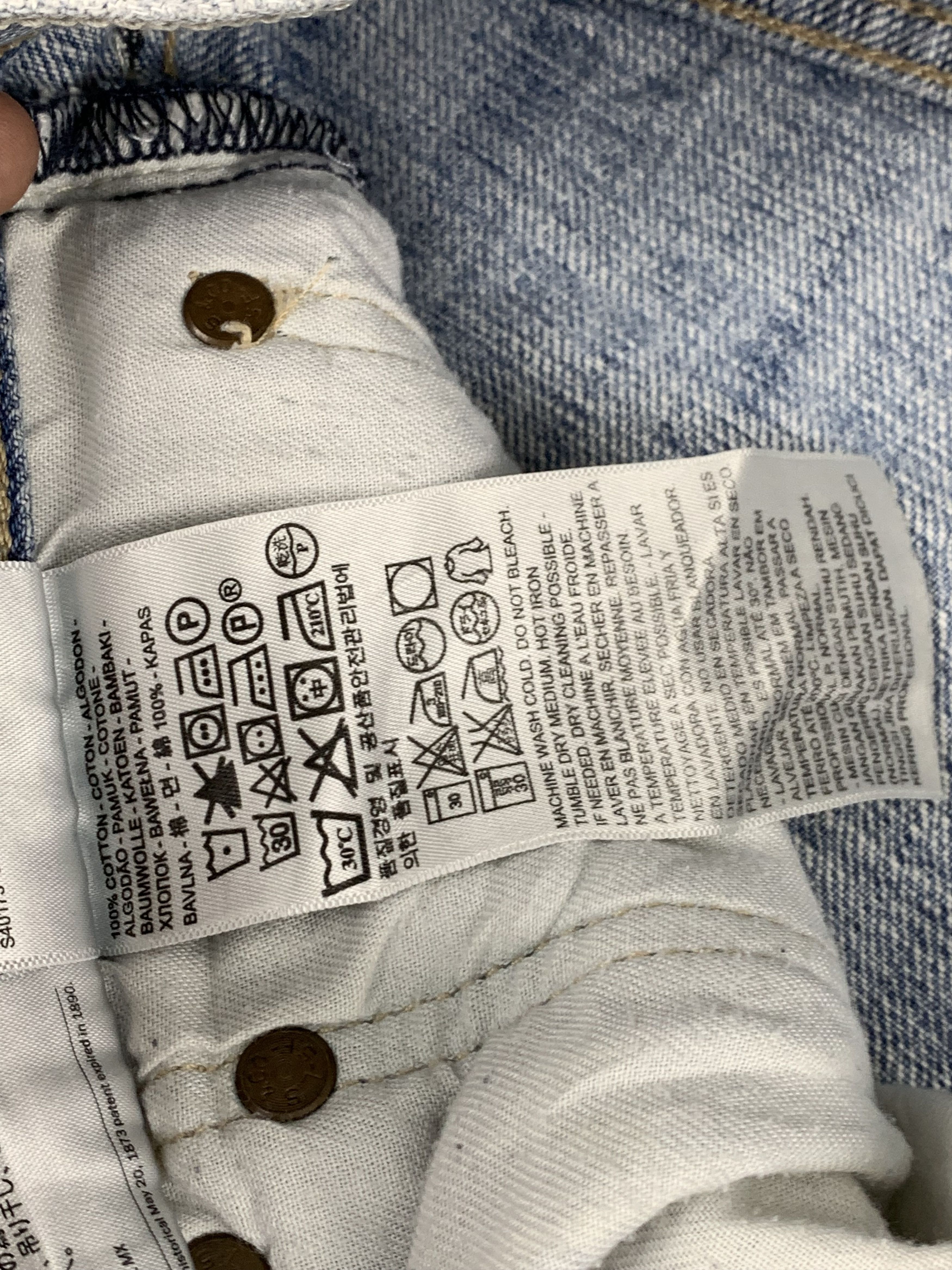 Levi's Vintage Levis 501 Light Wash Jeans DP1820 Size US 34 / EU 50 - 9 Thumbnail