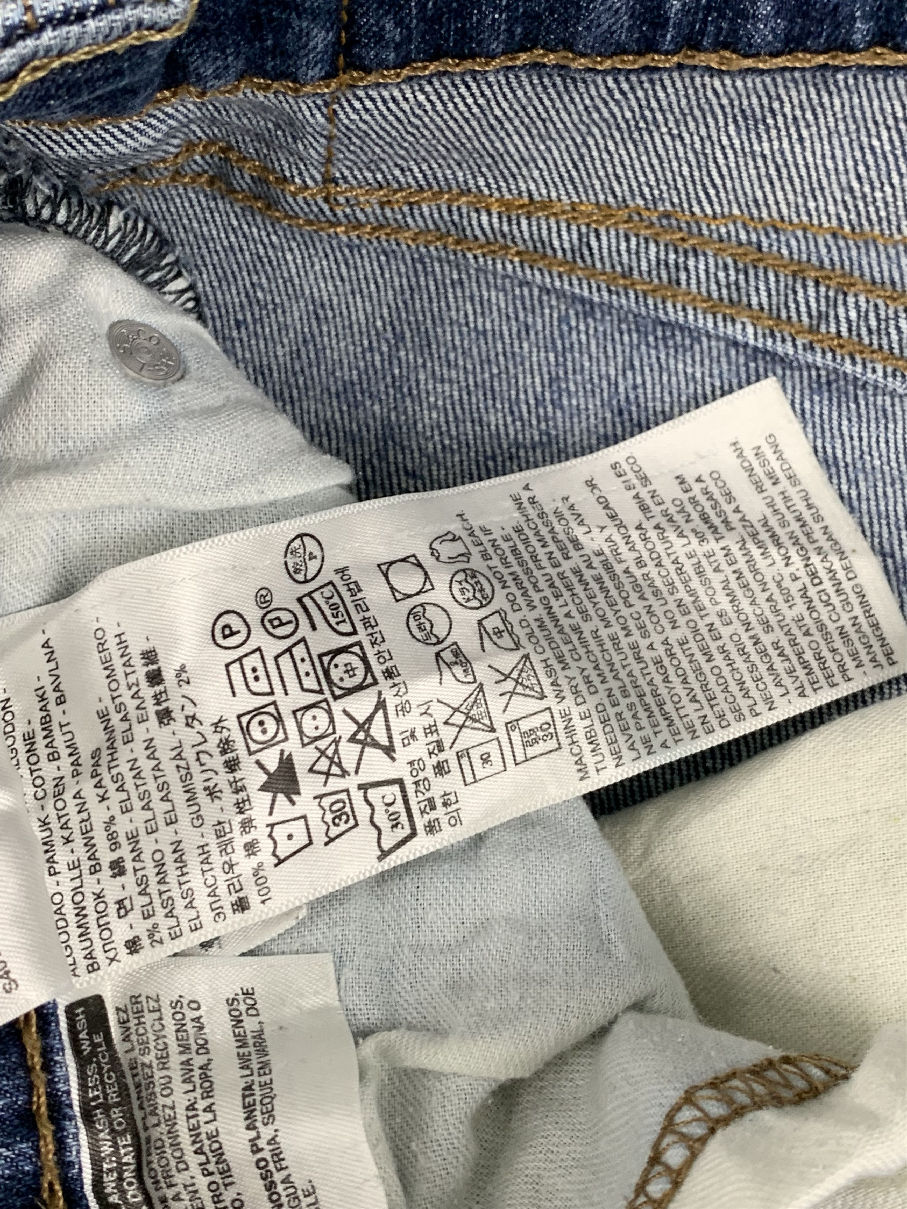 Levi's Vintage Levis 514 Faded Blue Jeans DP1800 Size US 34 / EU 50 - 8 Thumbnail