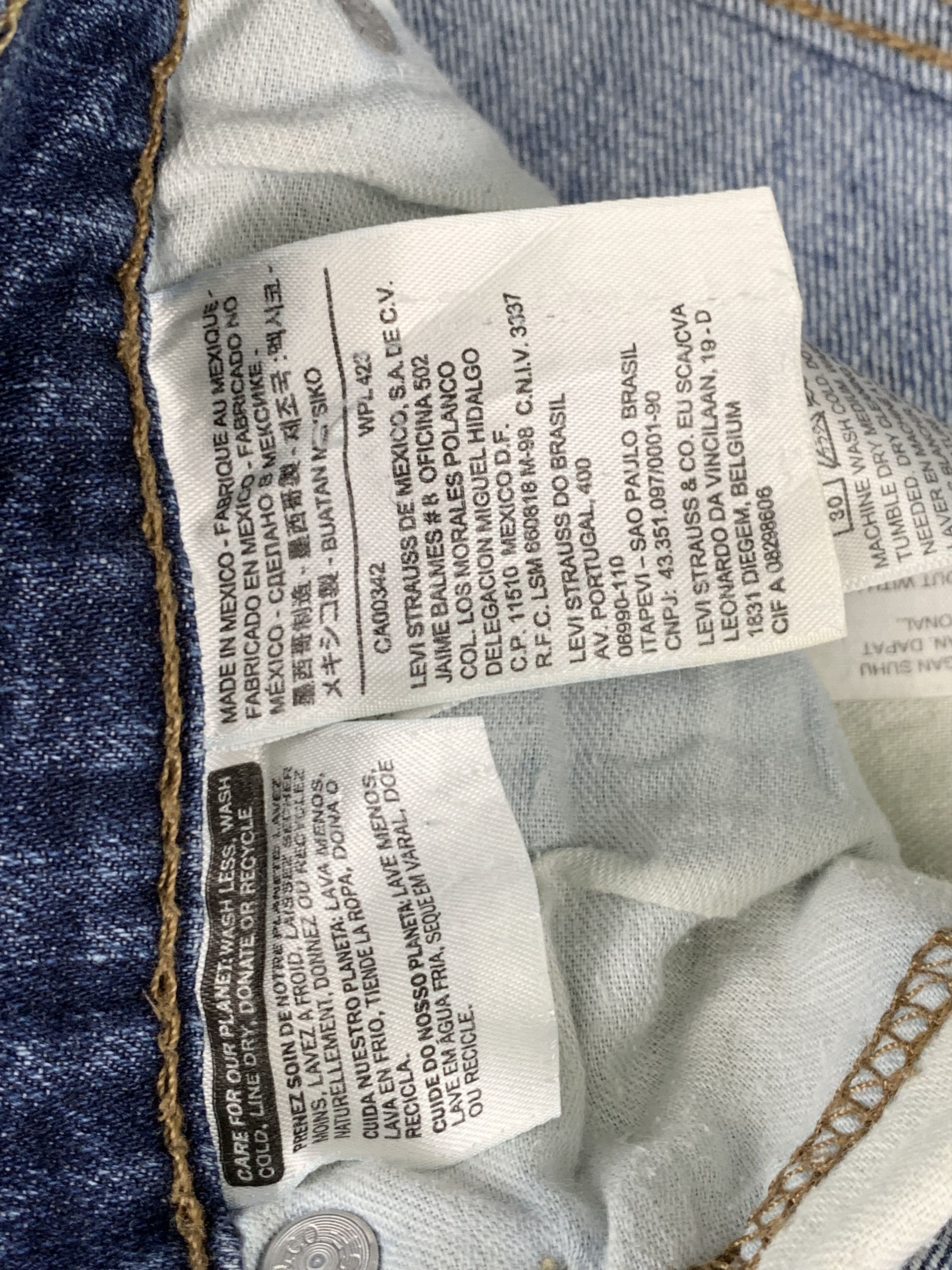 Levi's Vintage Levis 514 Faded Blue Jeans DP1800 Size US 34 / EU 50 - 7 Thumbnail
